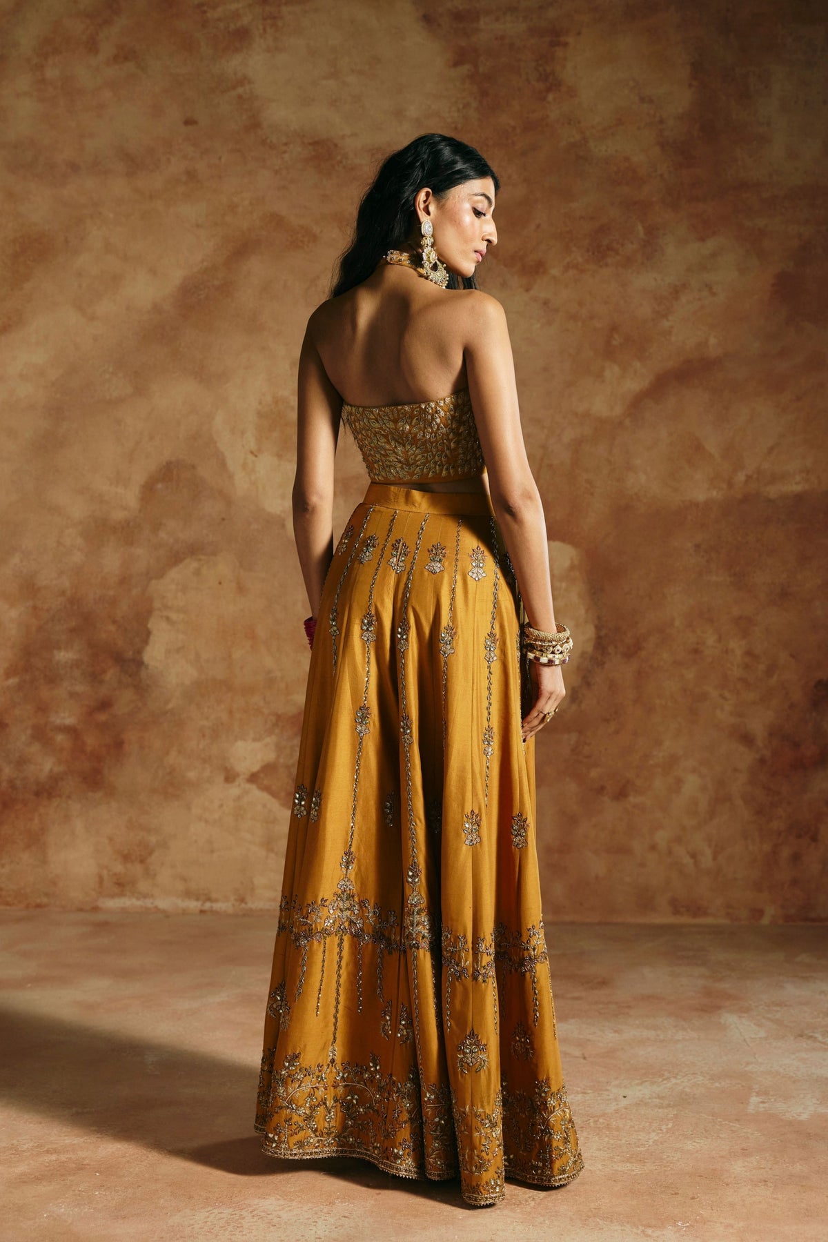 Mustard Sindh Sharara Set