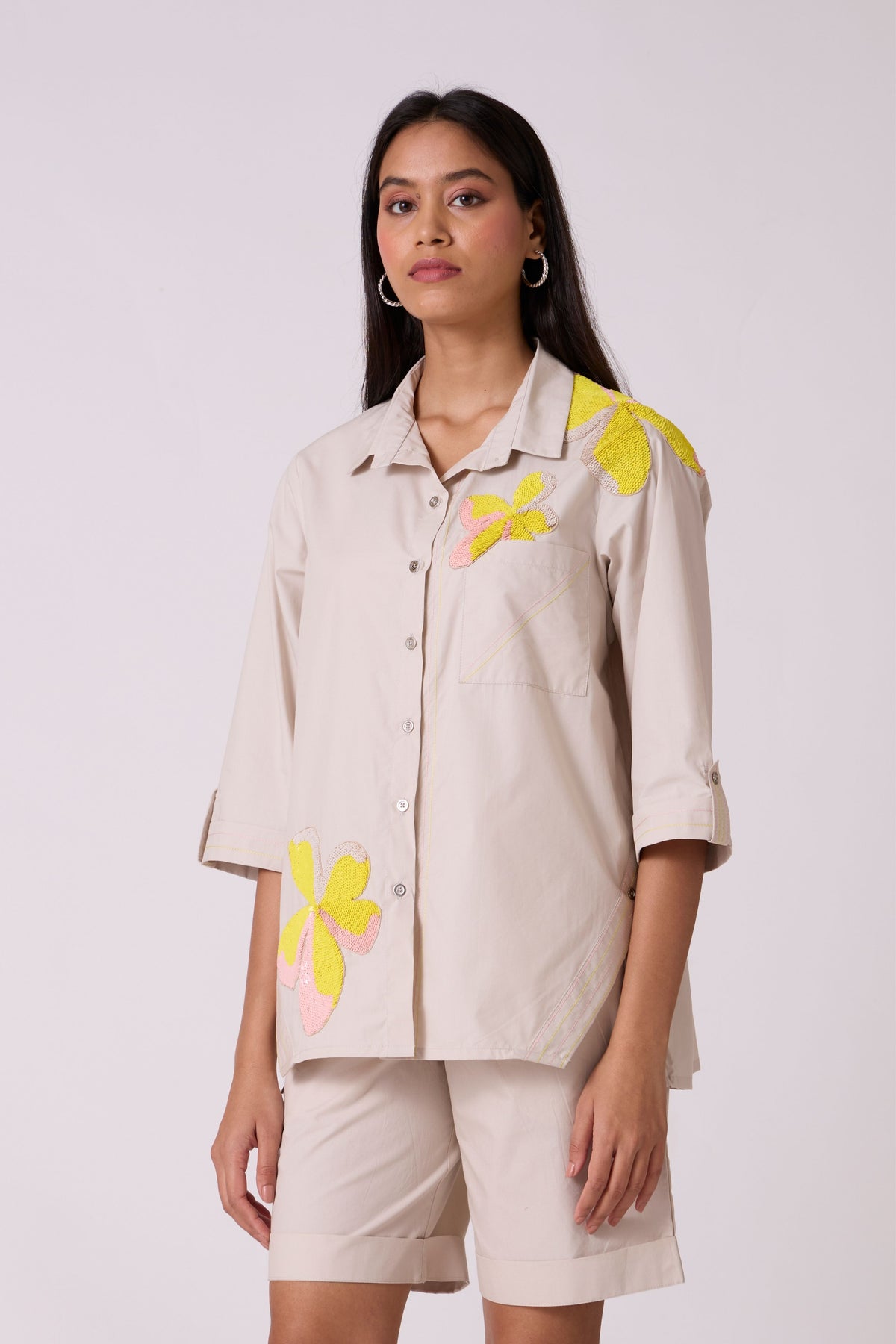 Sylvie Applique Summer Sand Shirt