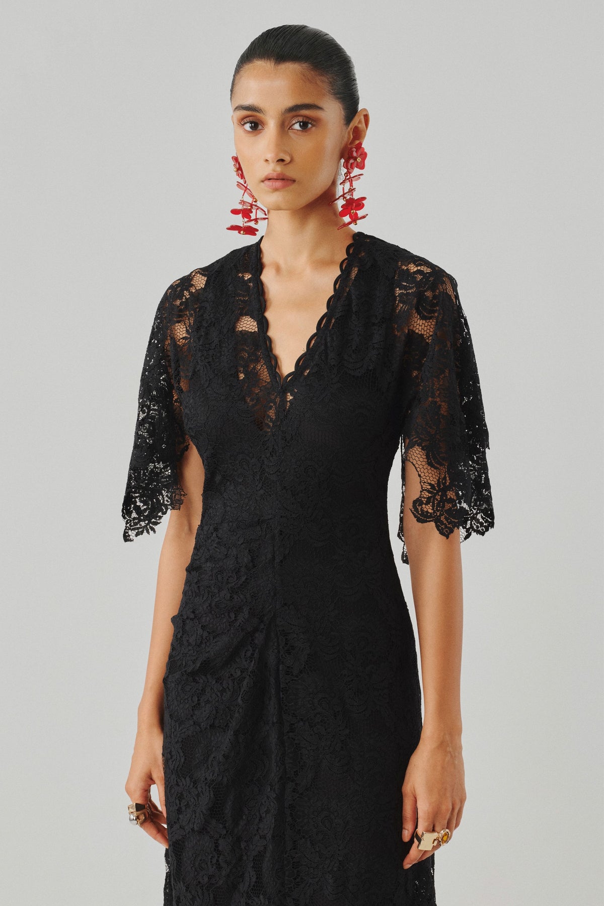 Black Orchid Lace Dress