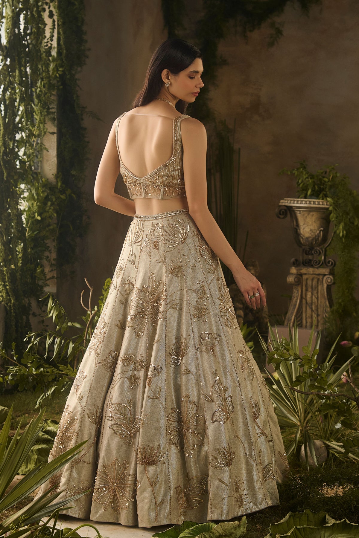 Champagne Mist Lehenga Set