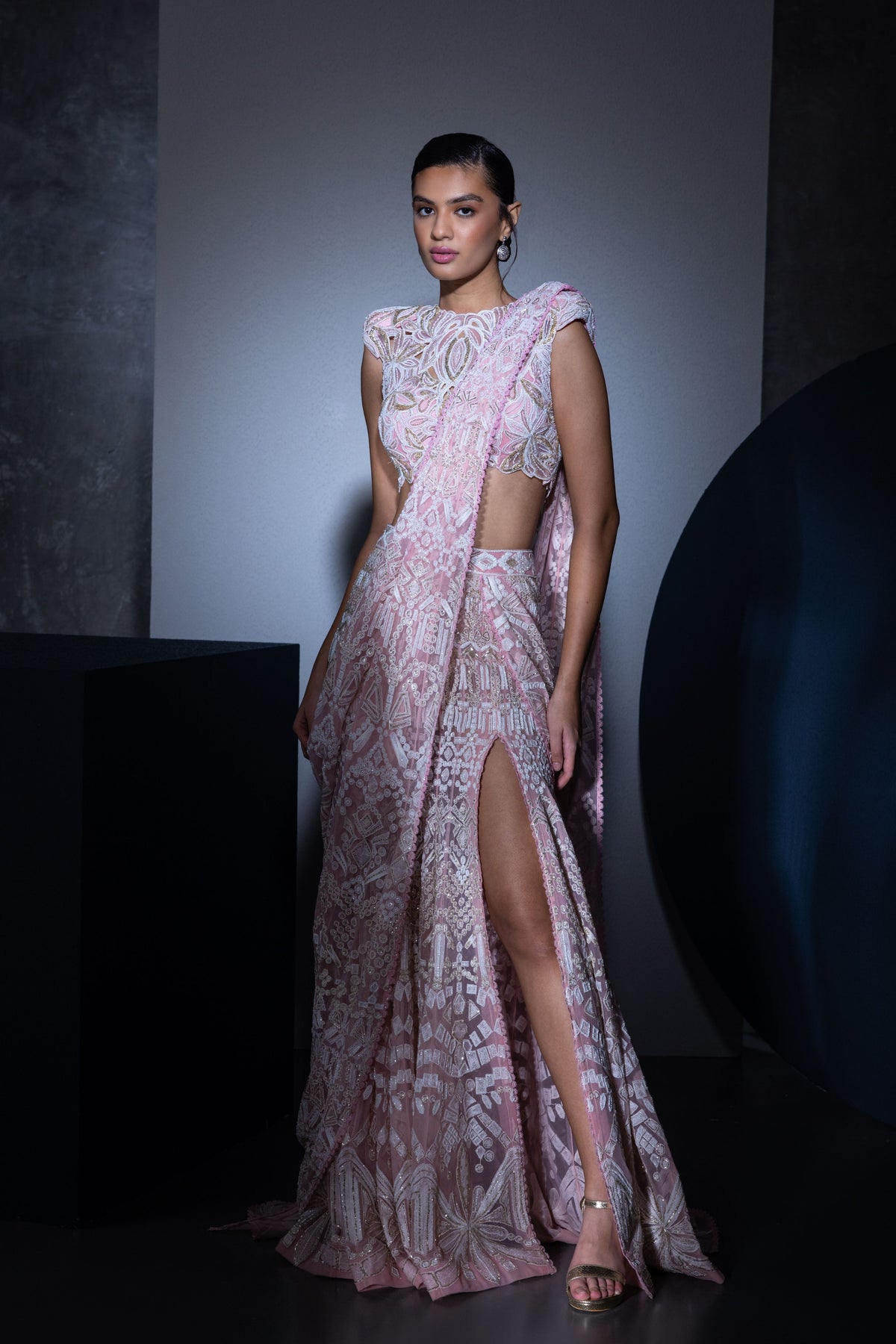 Inez Draped Saree Set