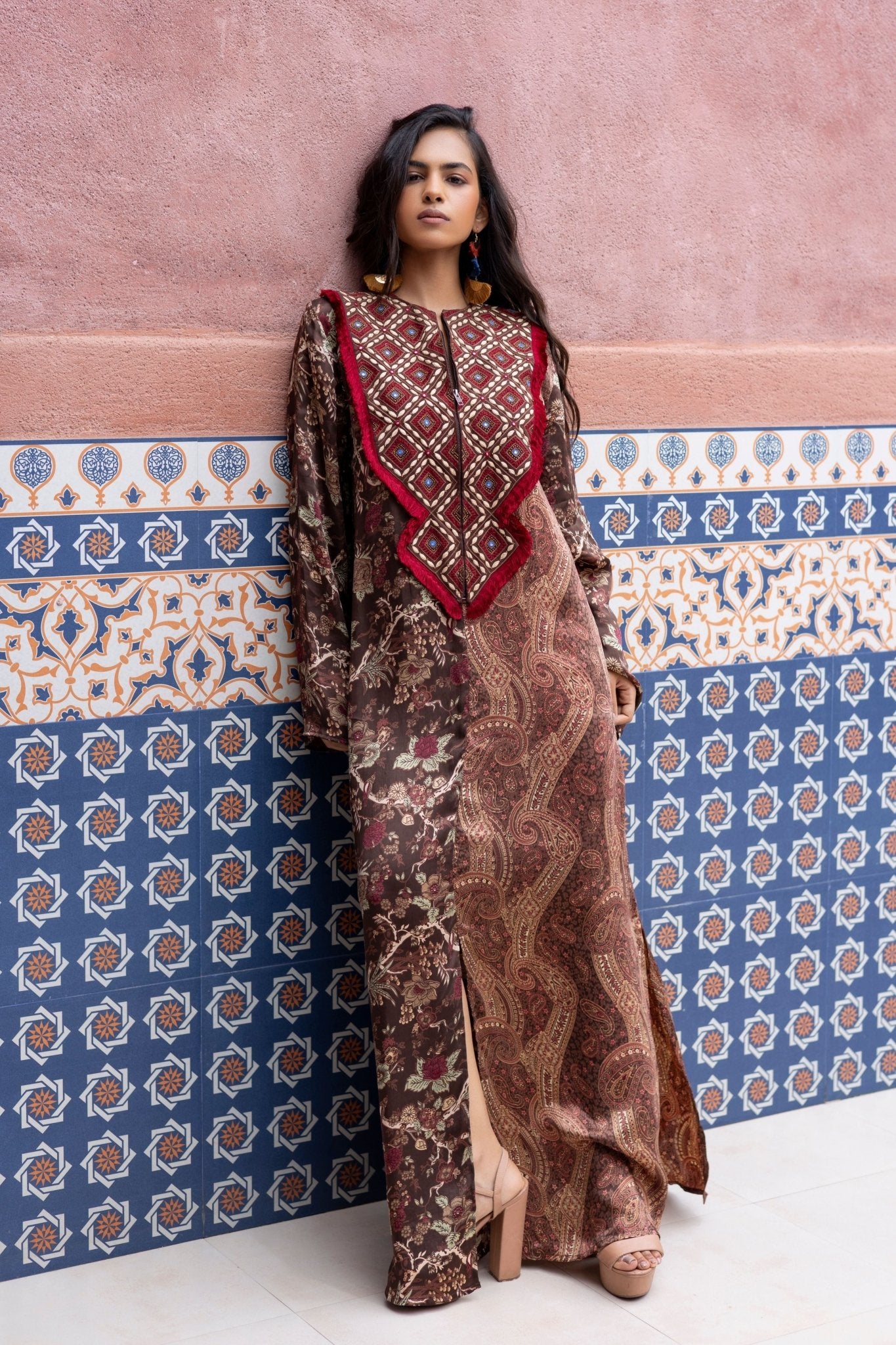 Chintz Paisley Kaftan - Pinnacle by Shruti Sancheti - Elahe
