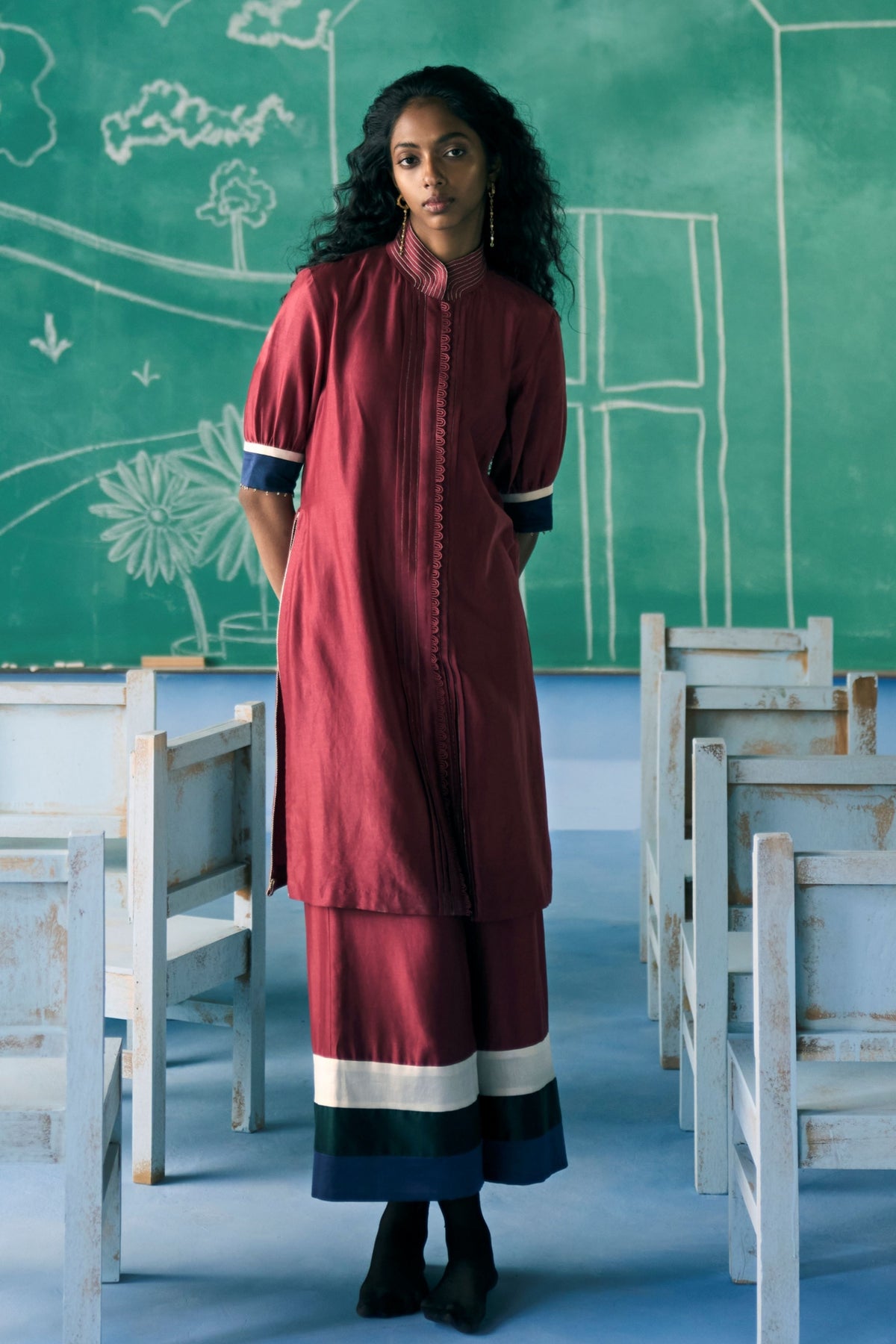 Nayra Red Co-ord Set