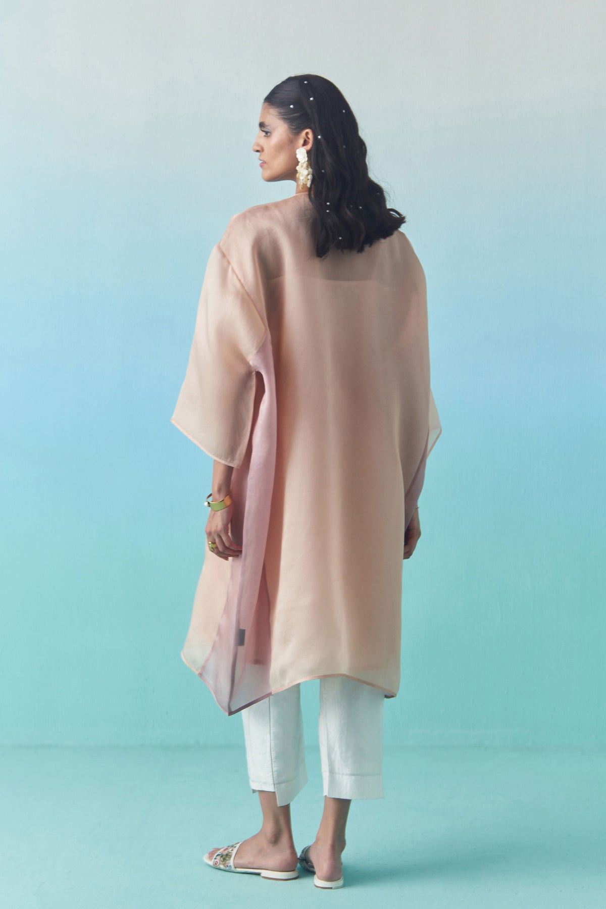 Peach Sorbet Anti- Fit Kaftan