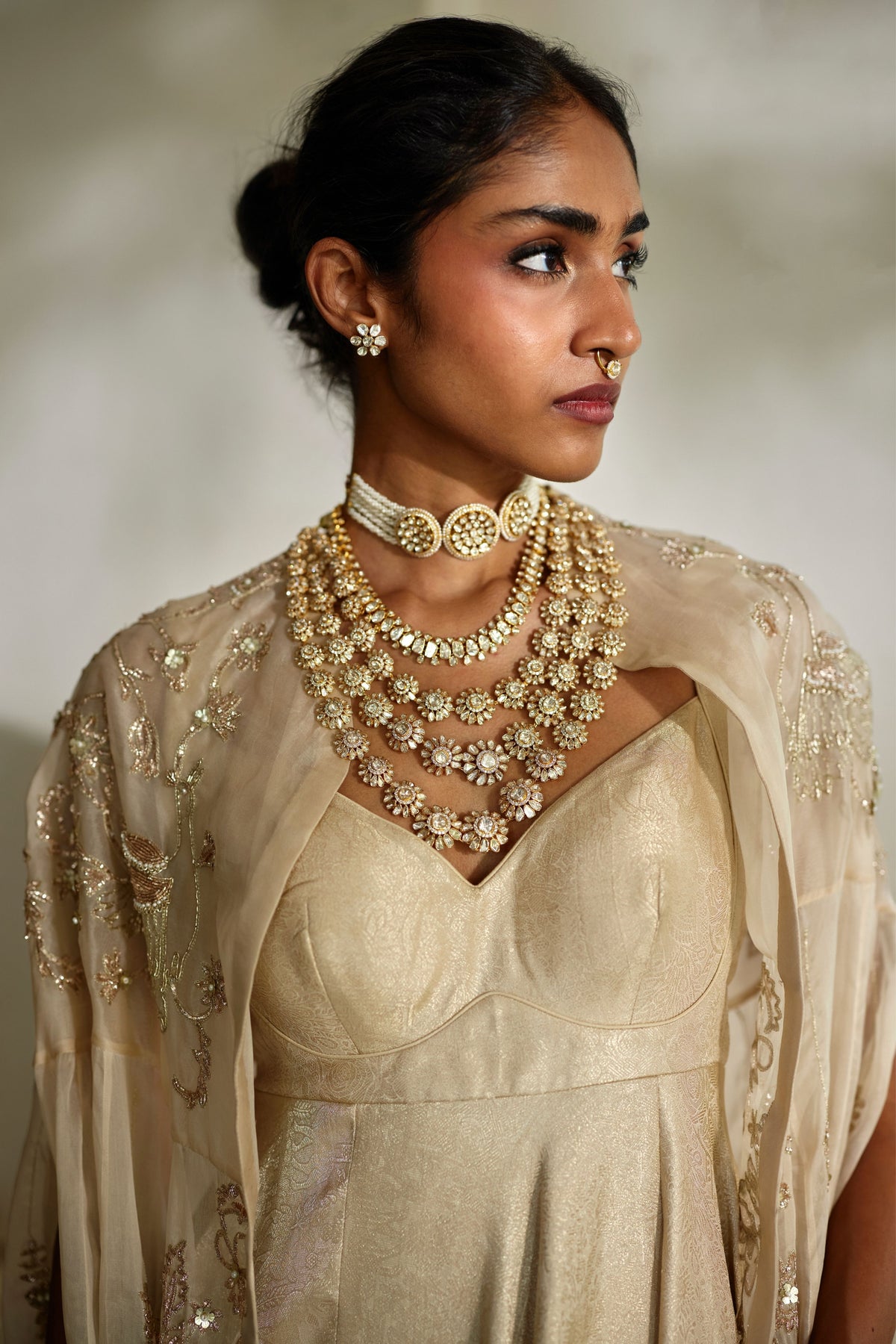 Lumi Cape Anarkali Set