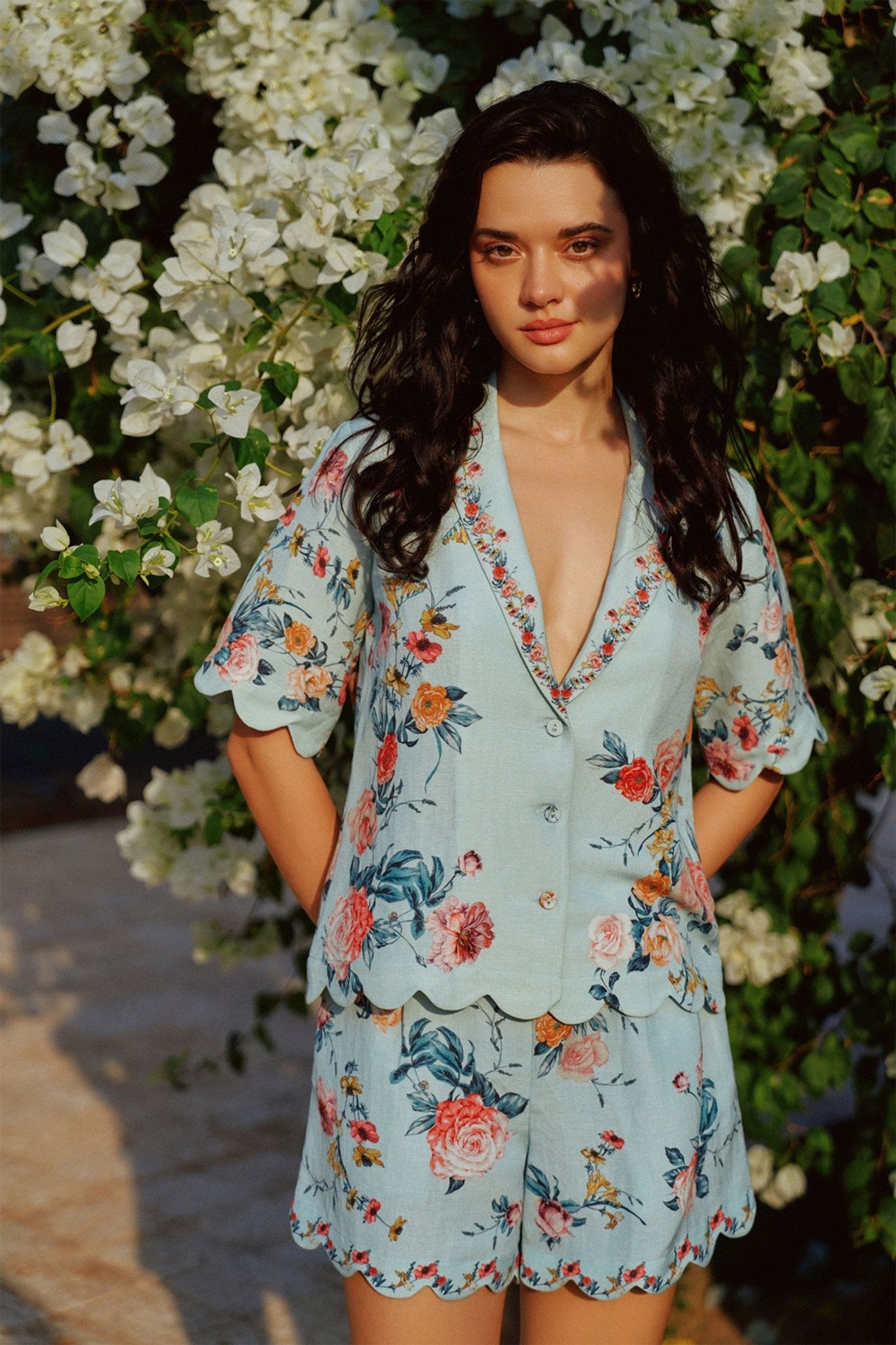 Liora Scalloped Shirt - Ranna Gill - Elahe