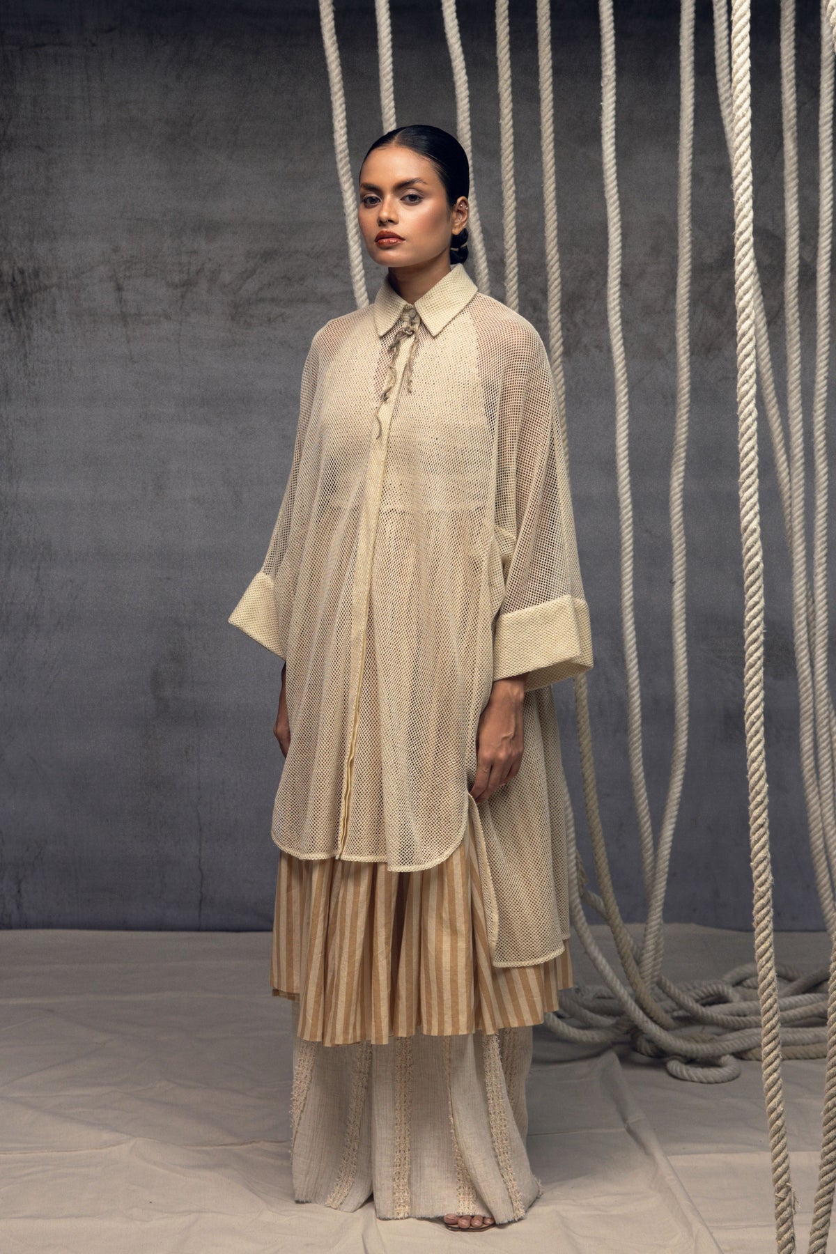 Ivory Mesh Shirt