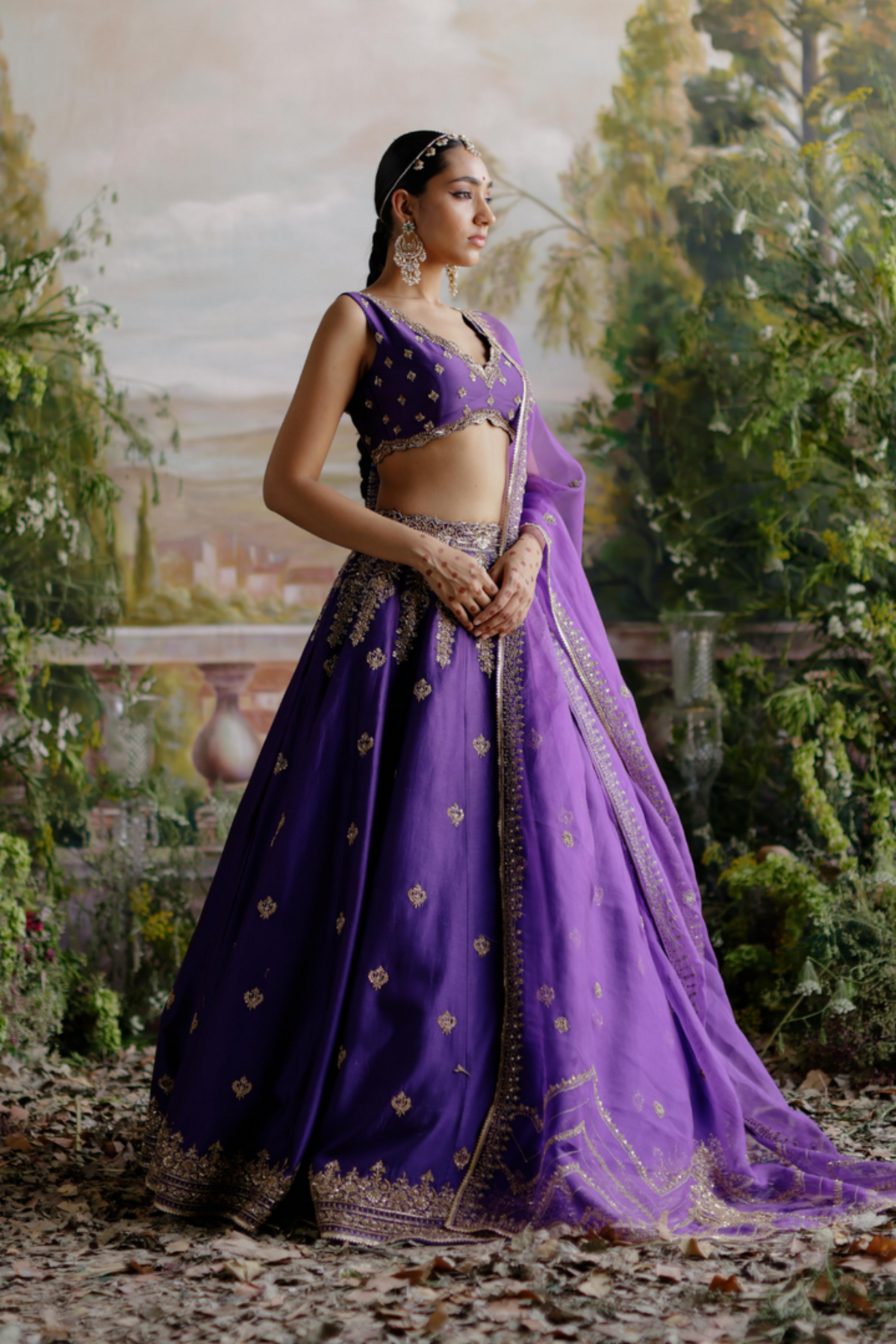 Purple Lehenga Set