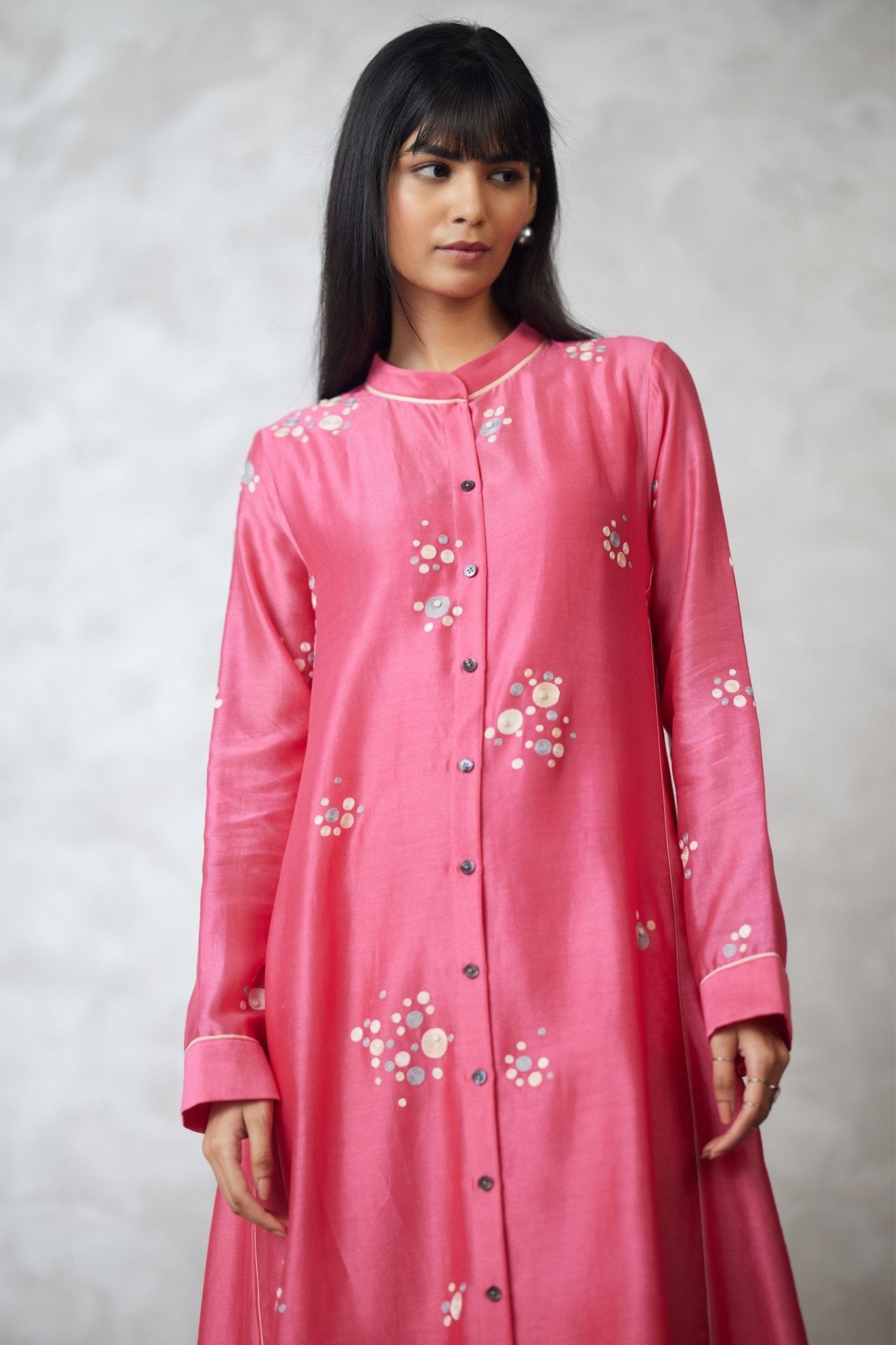 Coral Dress With Slip - Nachiket Barve - Elahe