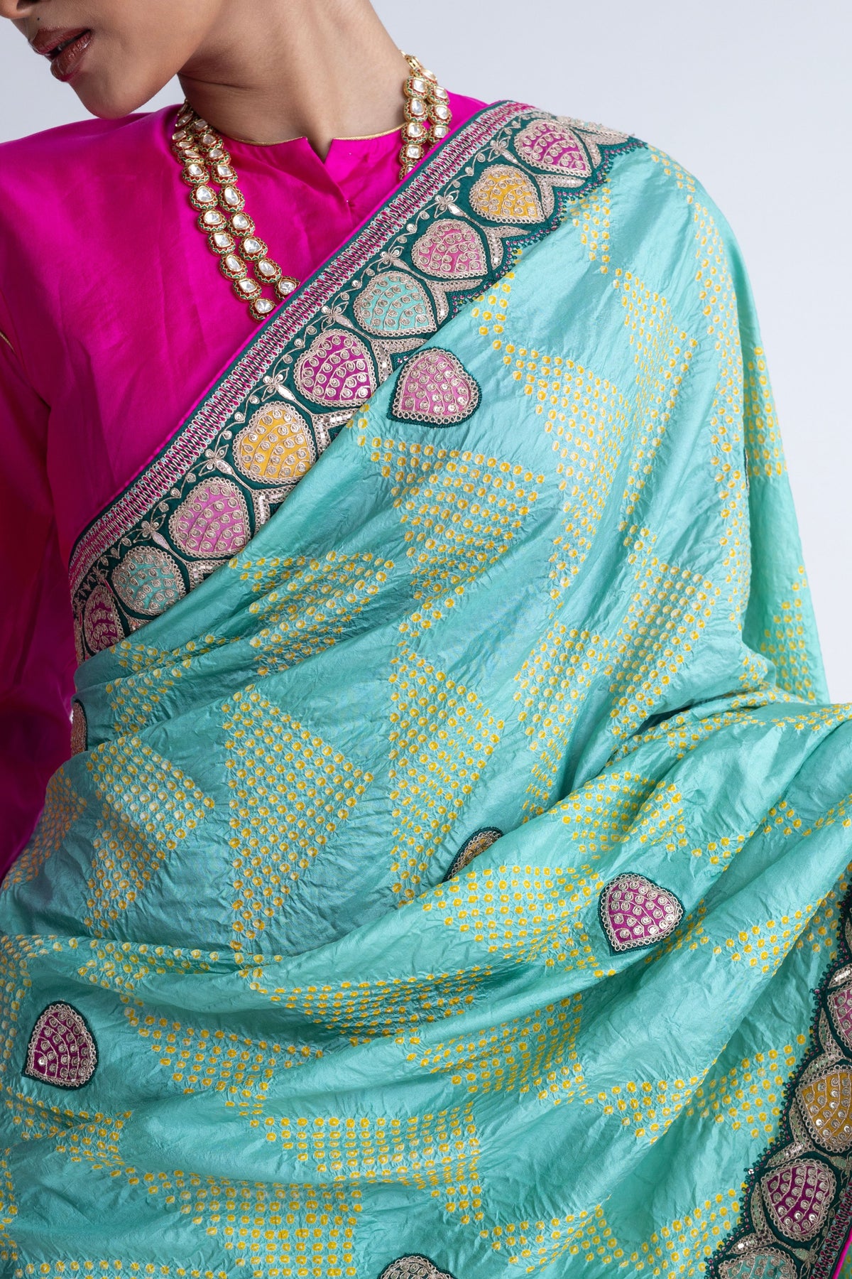 Mint Green Aari Saree