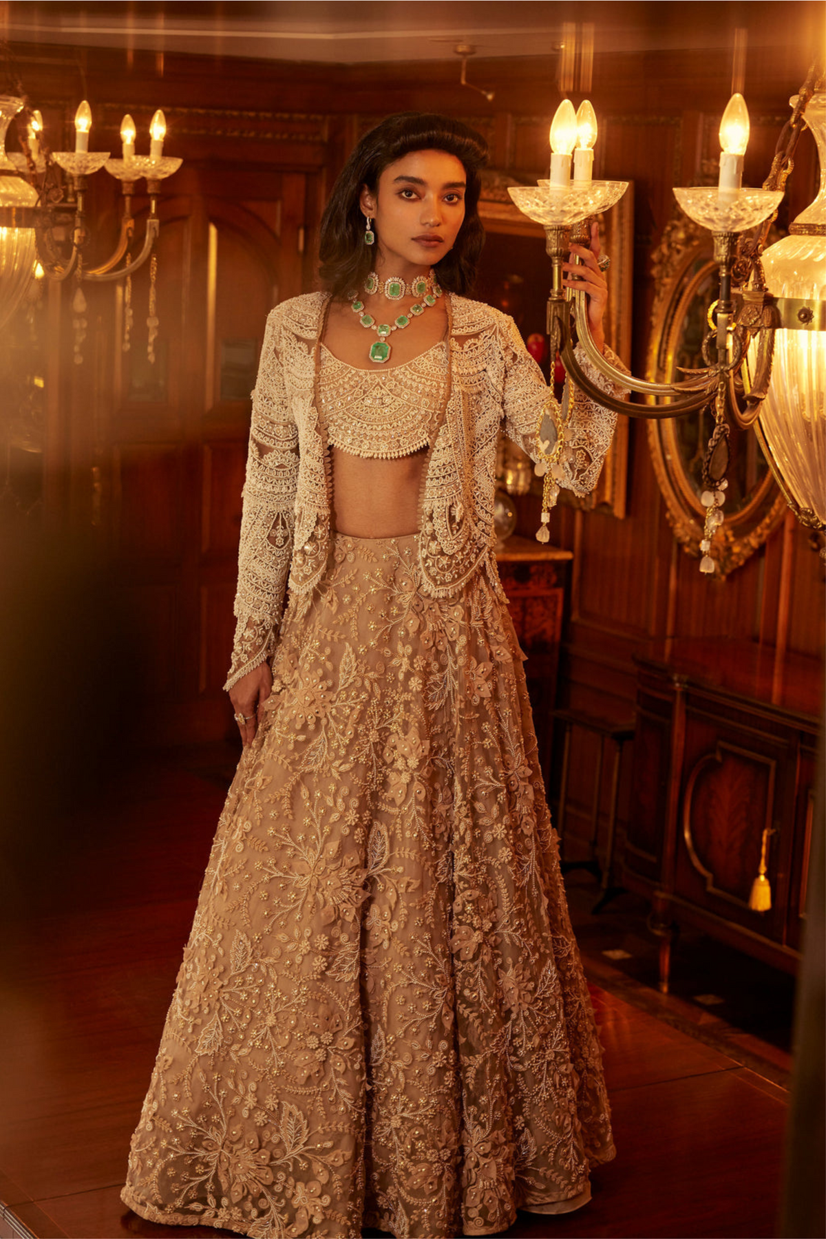 Iltija Organza Lehenga