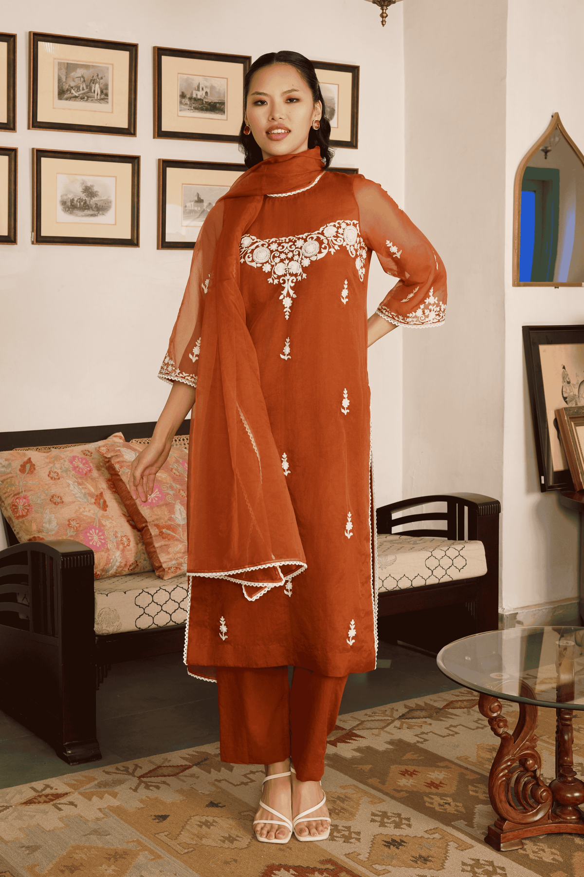 Brown Kurta Set