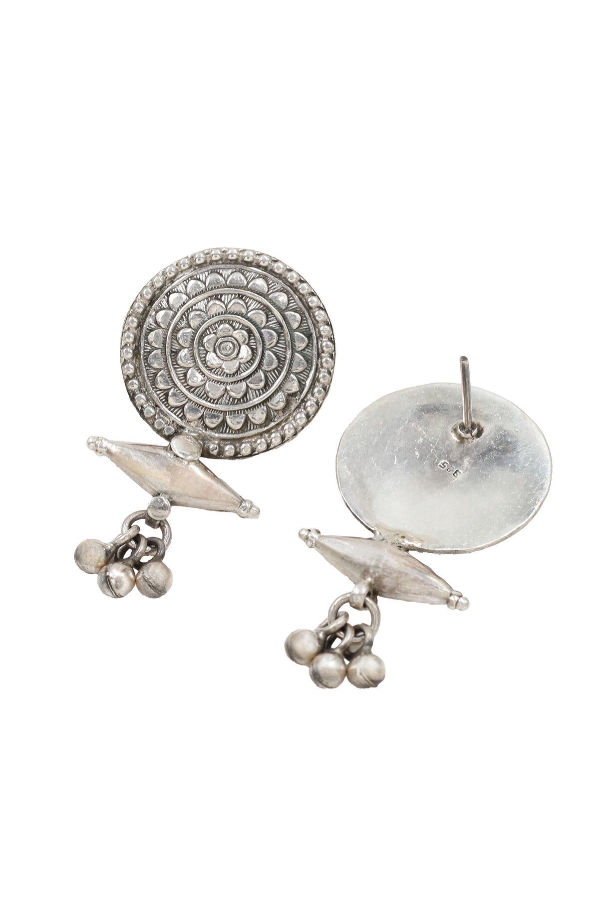 Crafted Silver Earrings