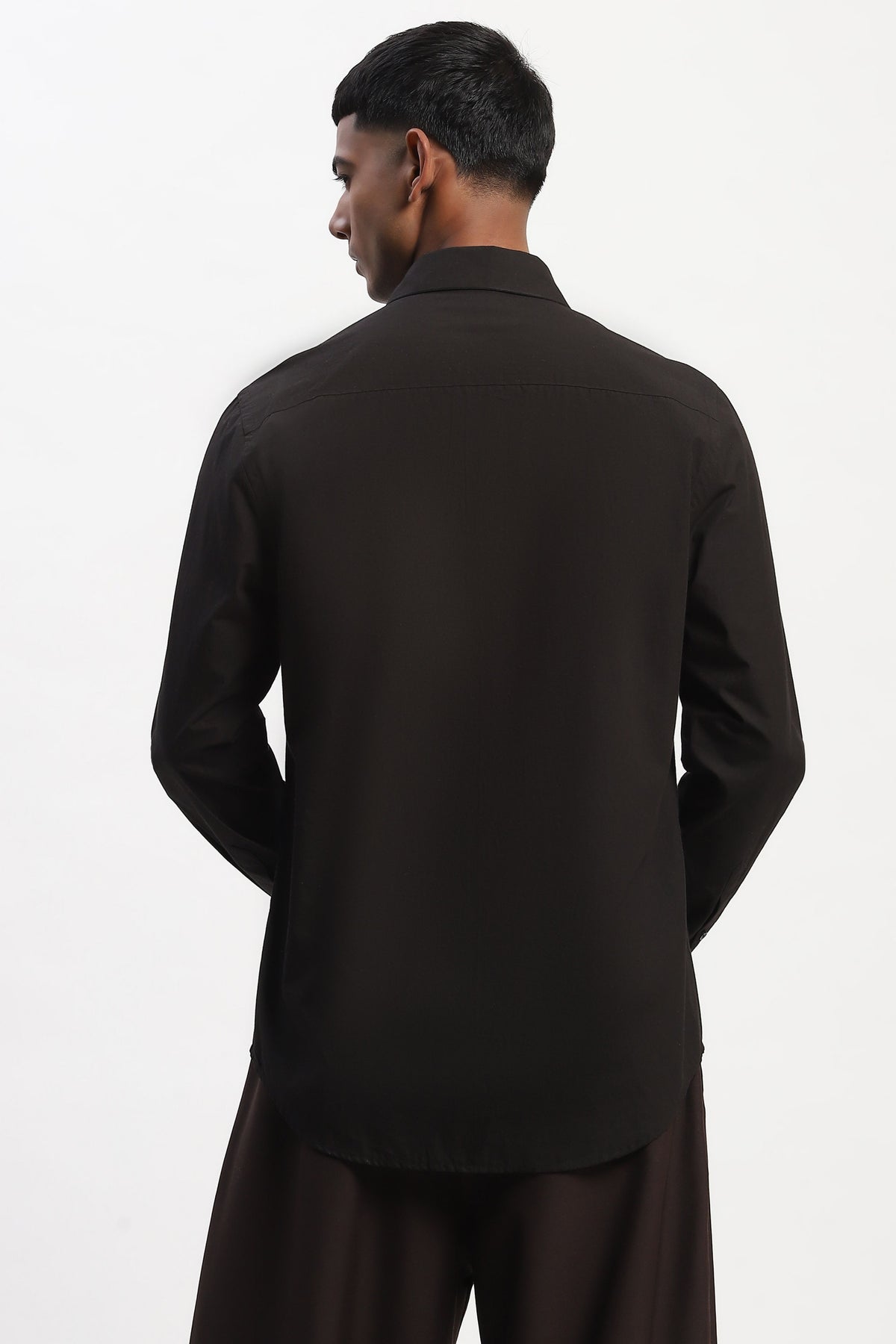 Black Engineered Trapunto Shirt