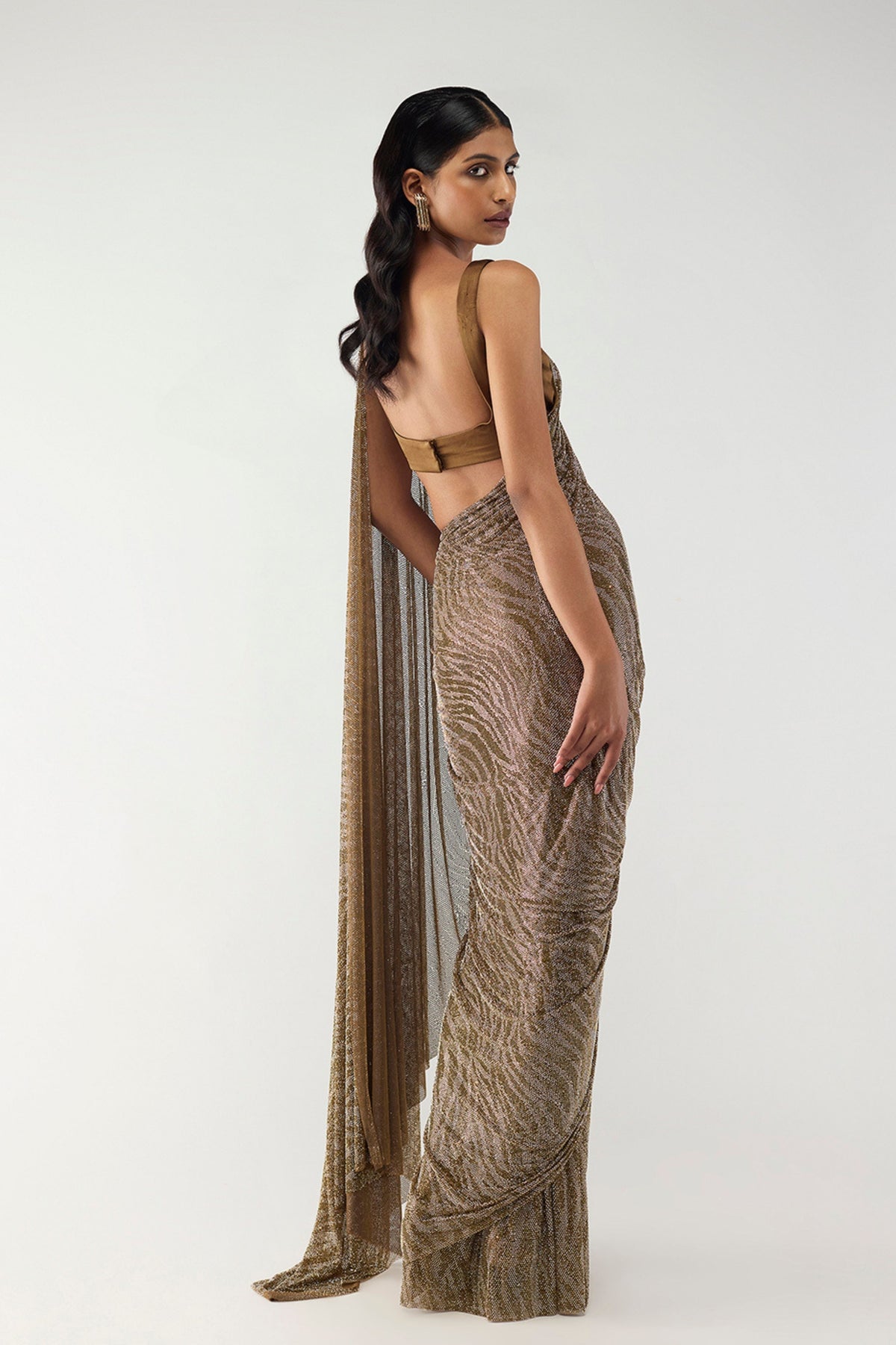 Solaris Drape Saree Set