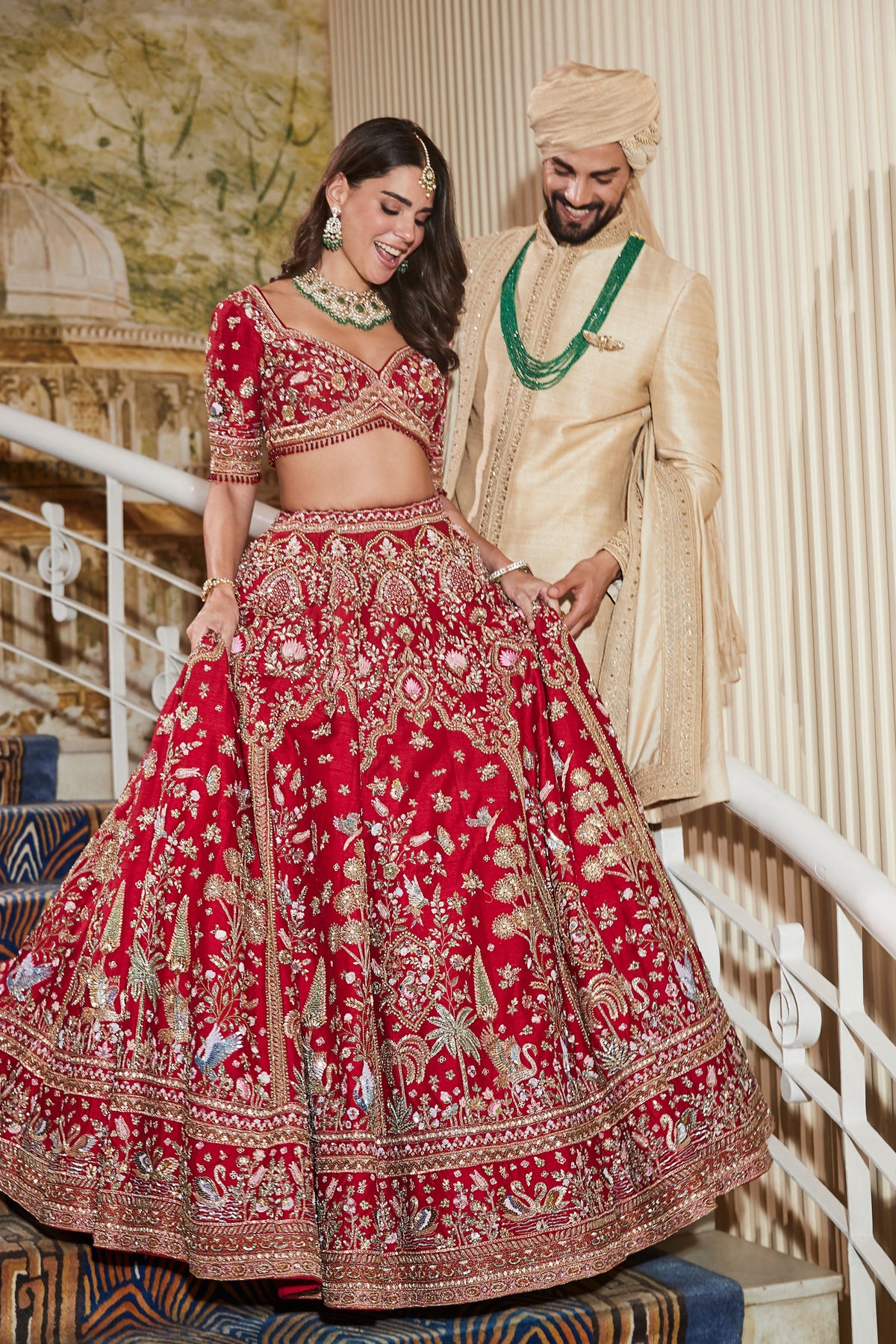 Maysa Red Lehenga Set