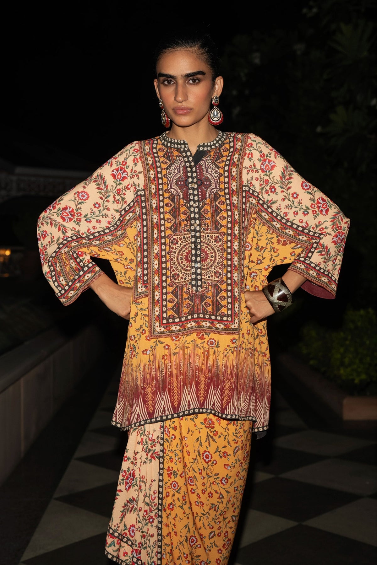 Tribal Panel Print Top