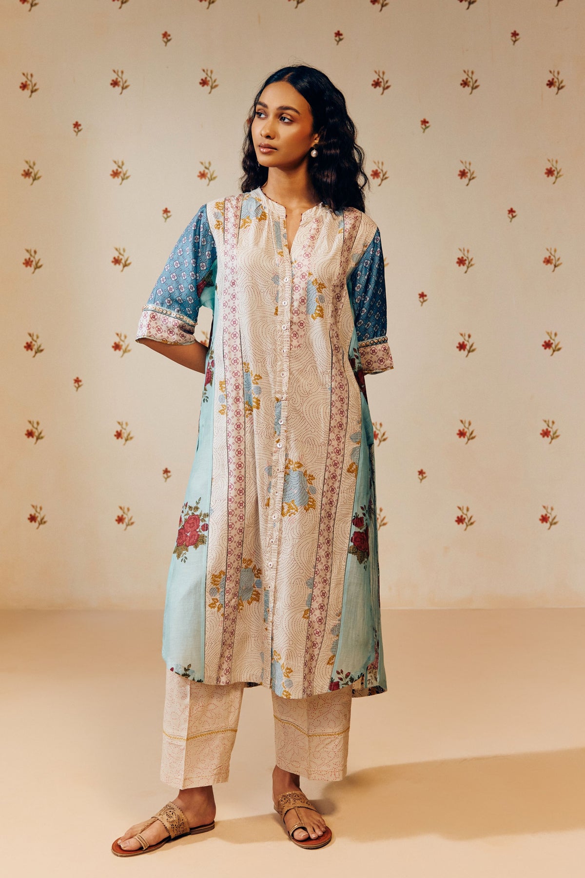 Off-white Khadi Cotton Kurta Set