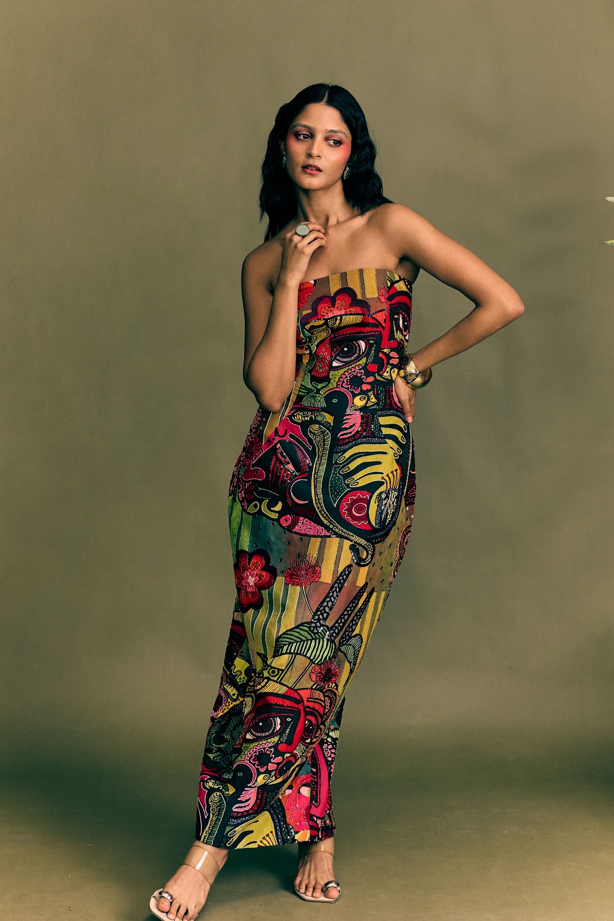 Junoon Highlighted Barrel Dress