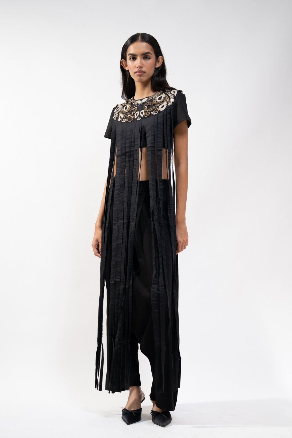 Fringe Embroidered Set