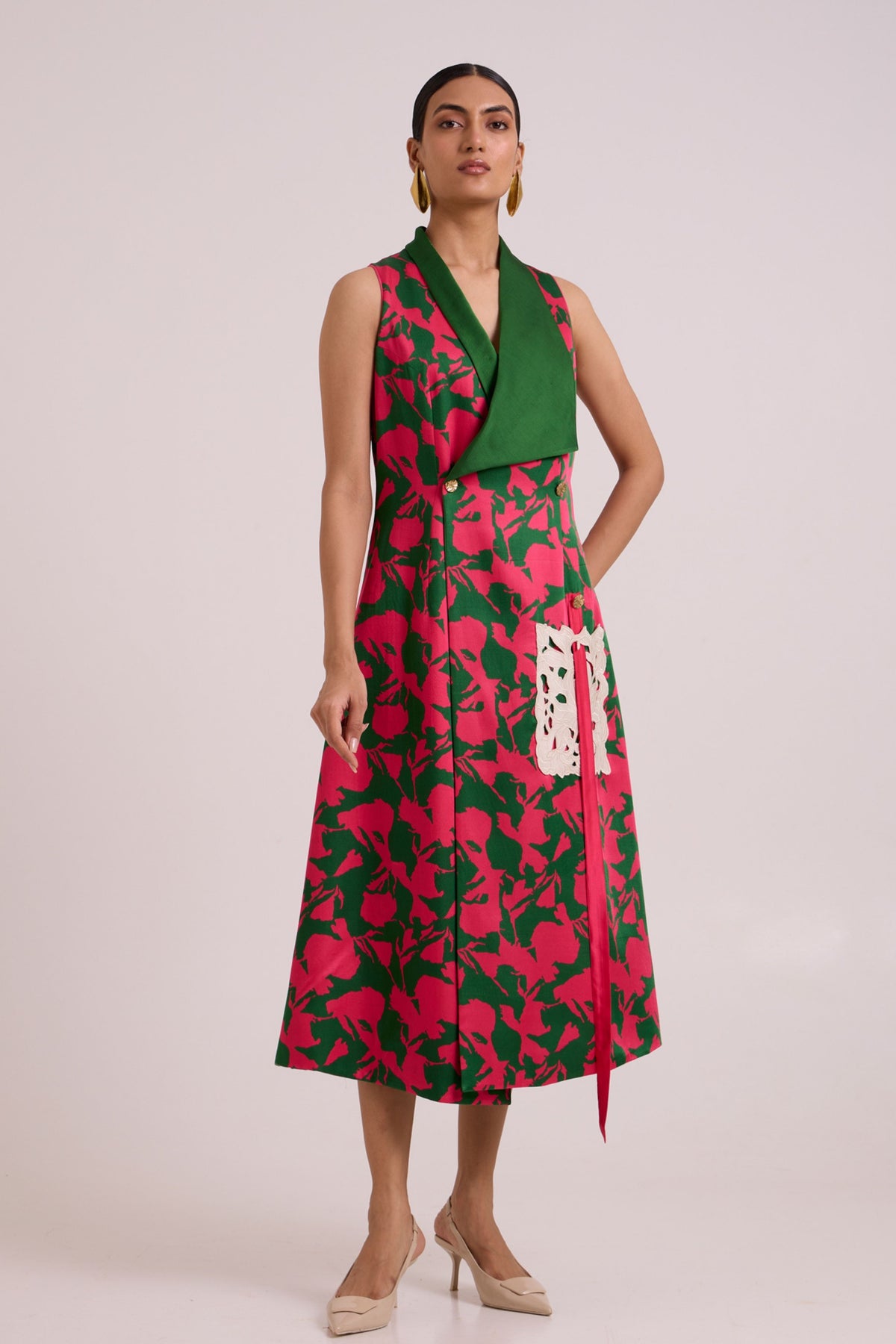 Taylor Overlap Long Blazer Dress