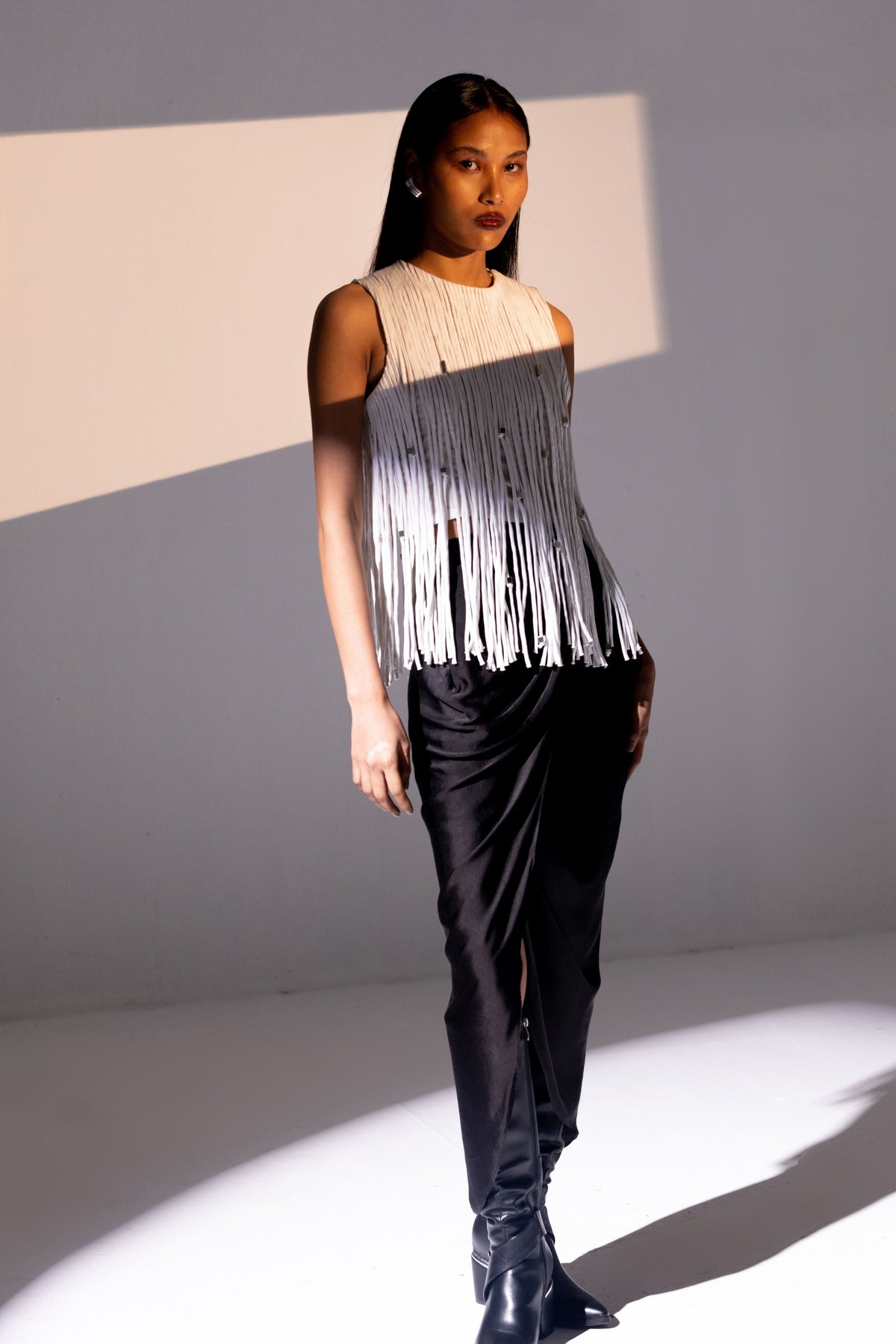 Black Drape Skirt