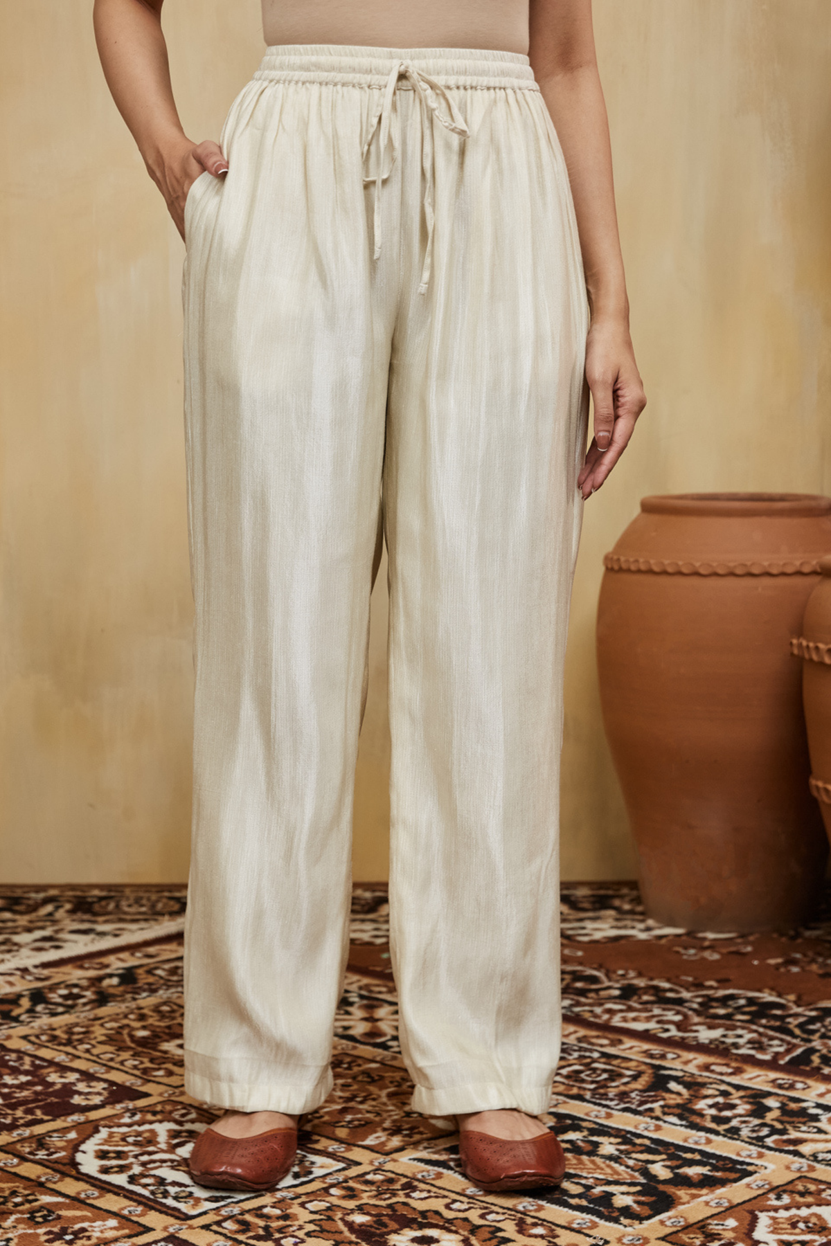 Pastel Blue Chanderi Safa Kurta Set