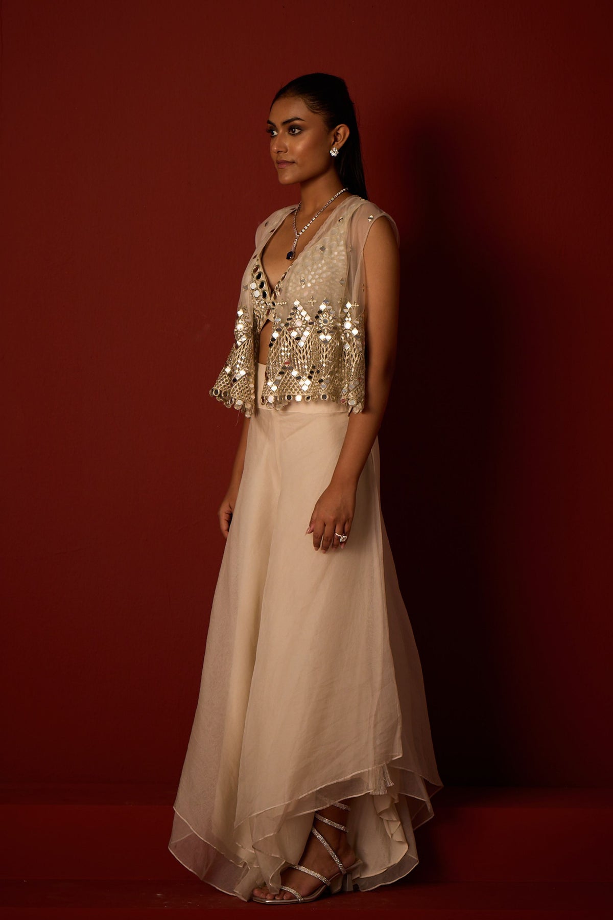 Asymmetrical Gilet Jacket