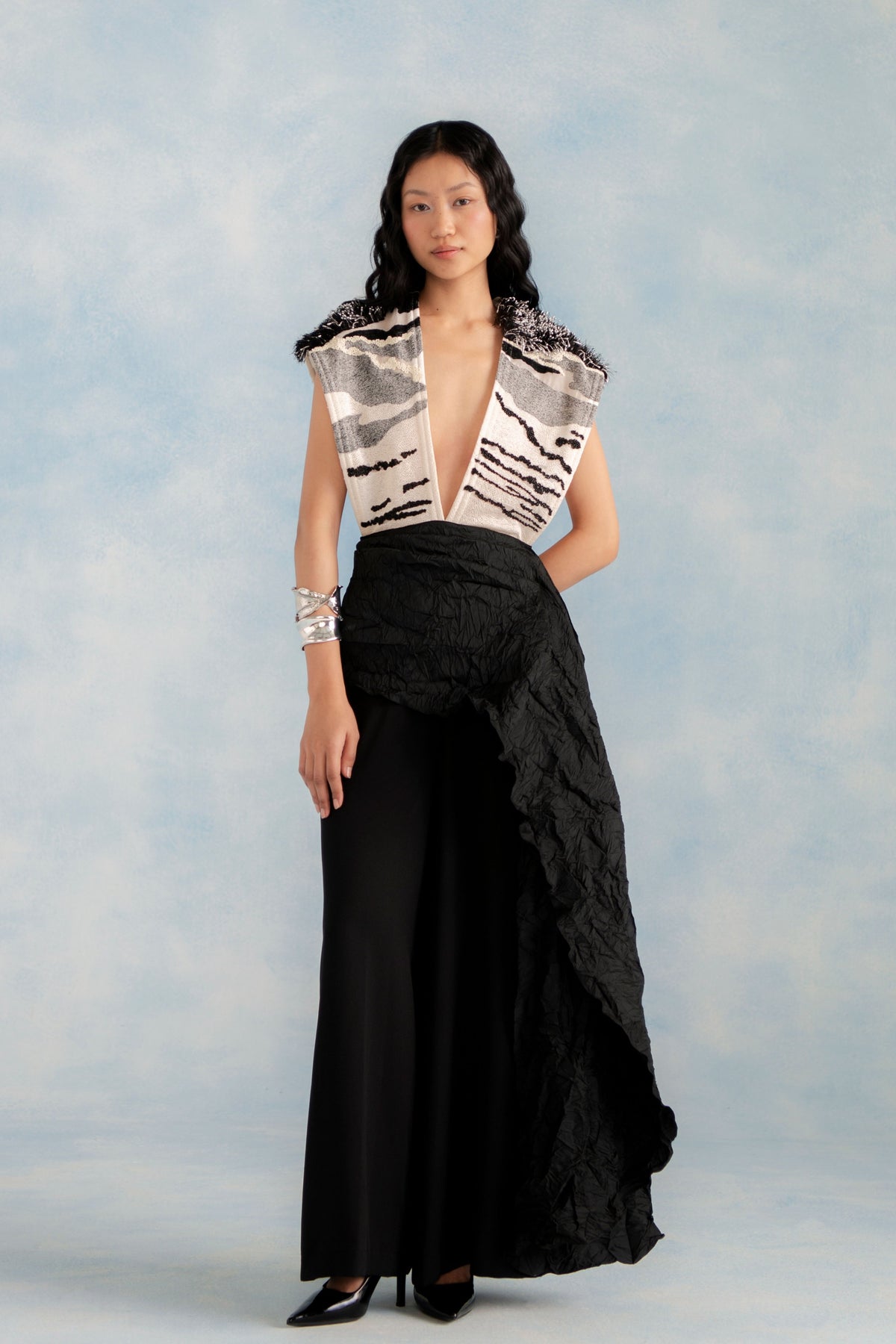 Boning Jumpsuit with Scuba Inner