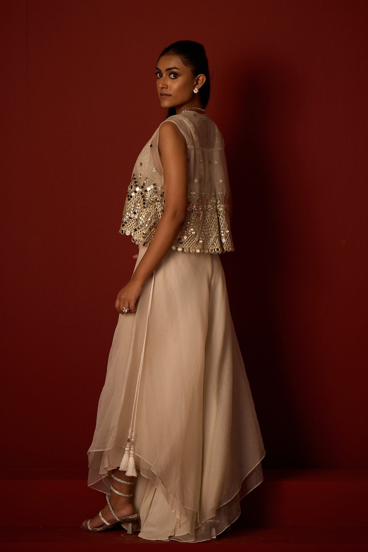 Asymmetrical Gilet Jacket