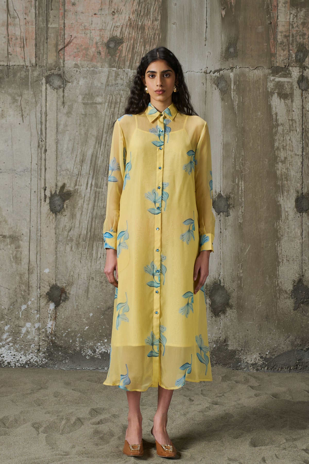 Sunlit Bloom Asymmetrical Dress