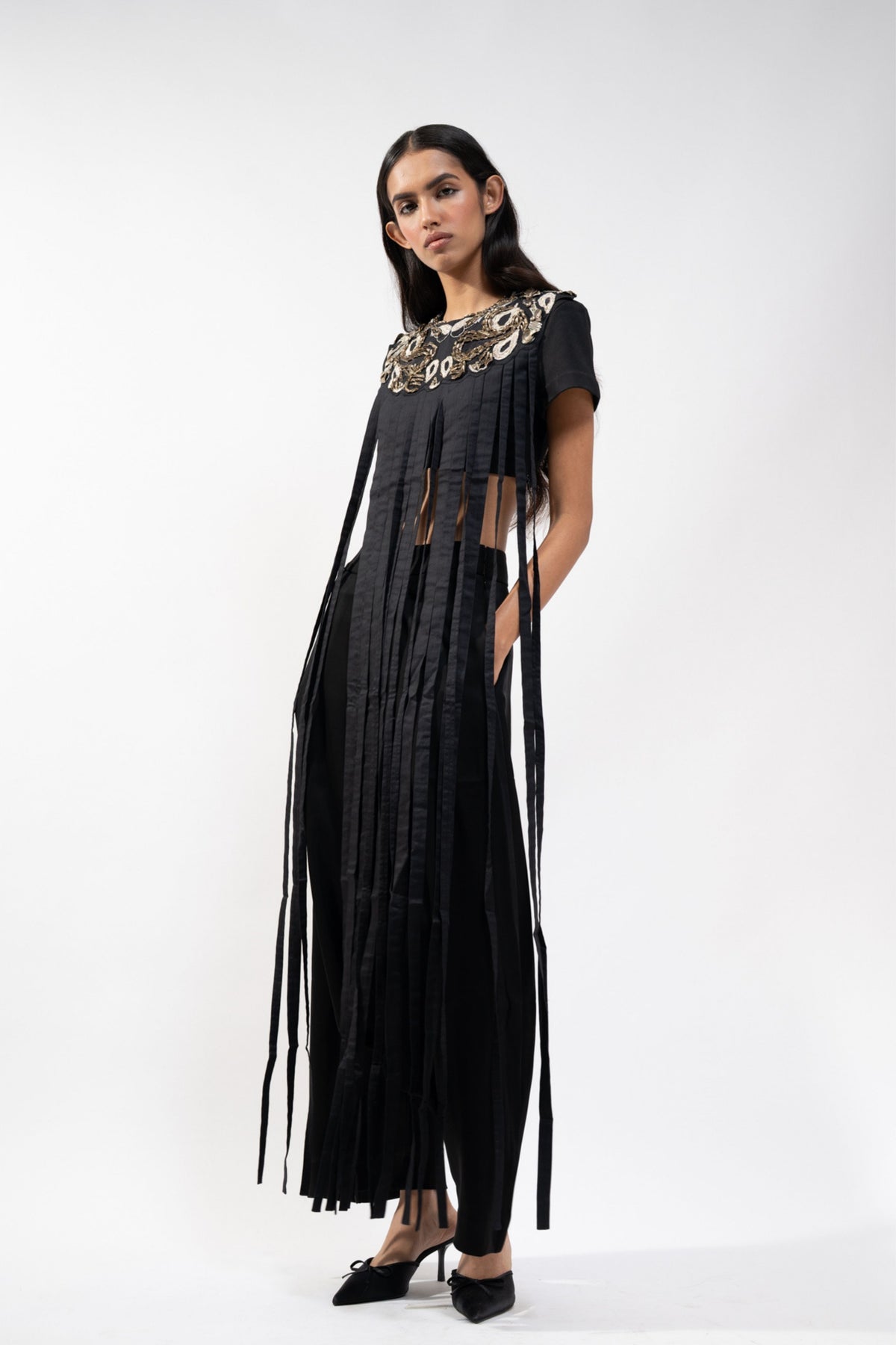 Fringe Embroidered Set