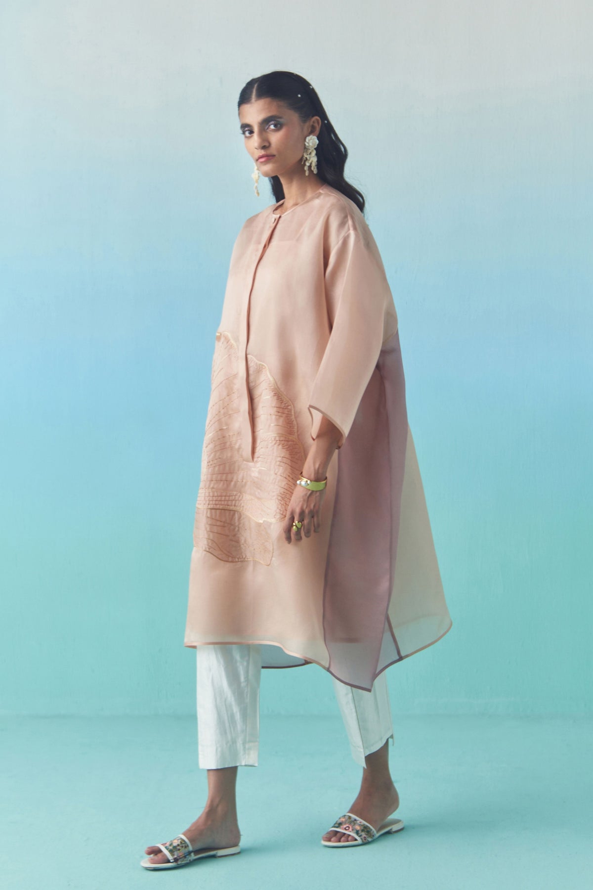 Peach Sorbet Anti- Fit Kaftan