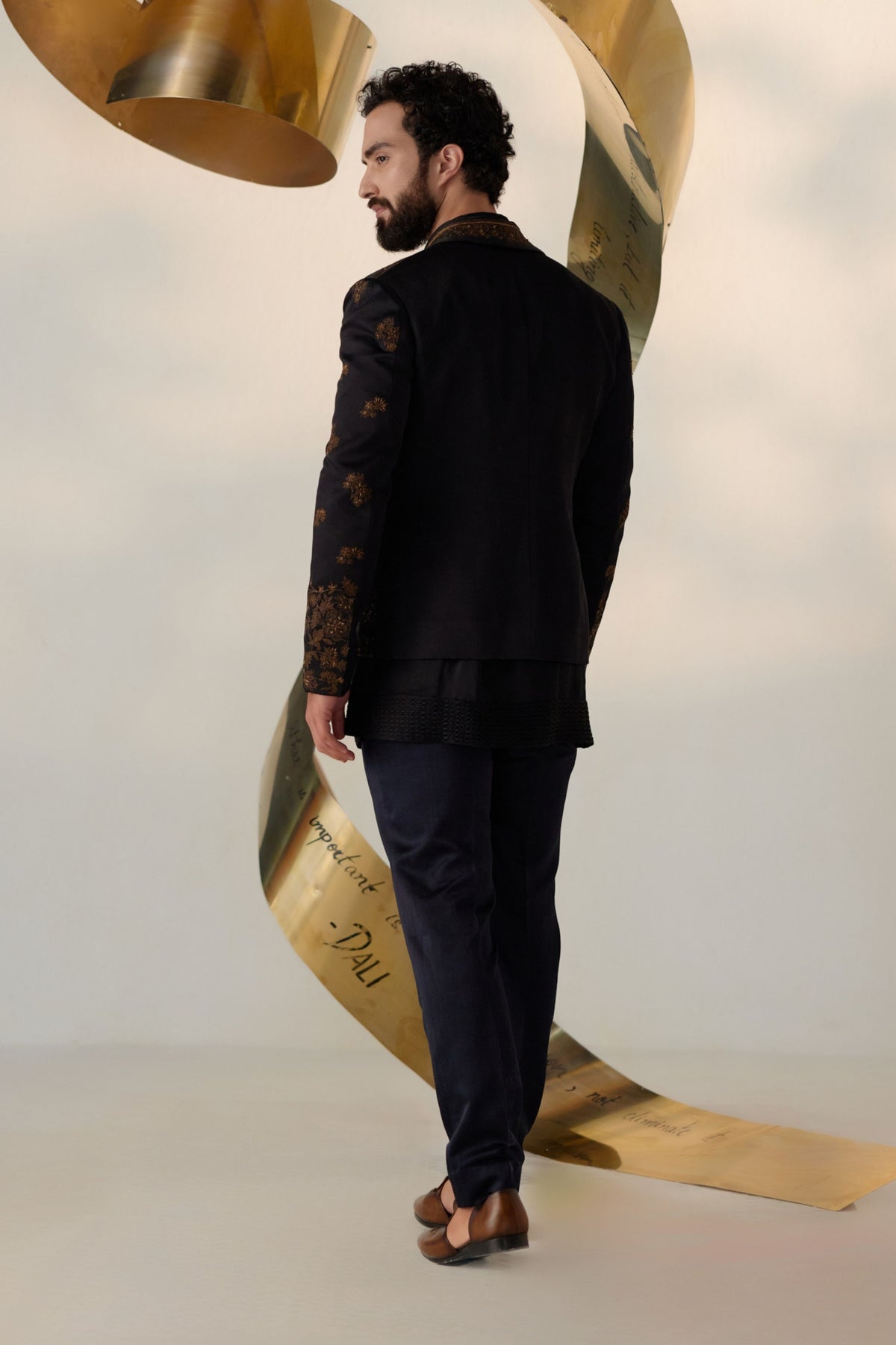 Black &amp; Gold Short Jacket