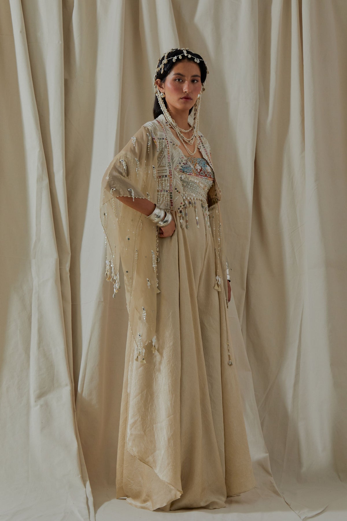Veni Dupatta Jacket Set
