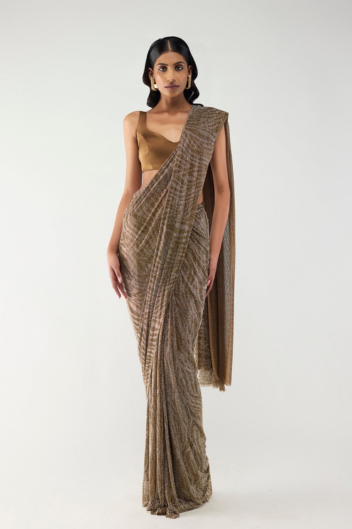Solaris Drape Saree Set