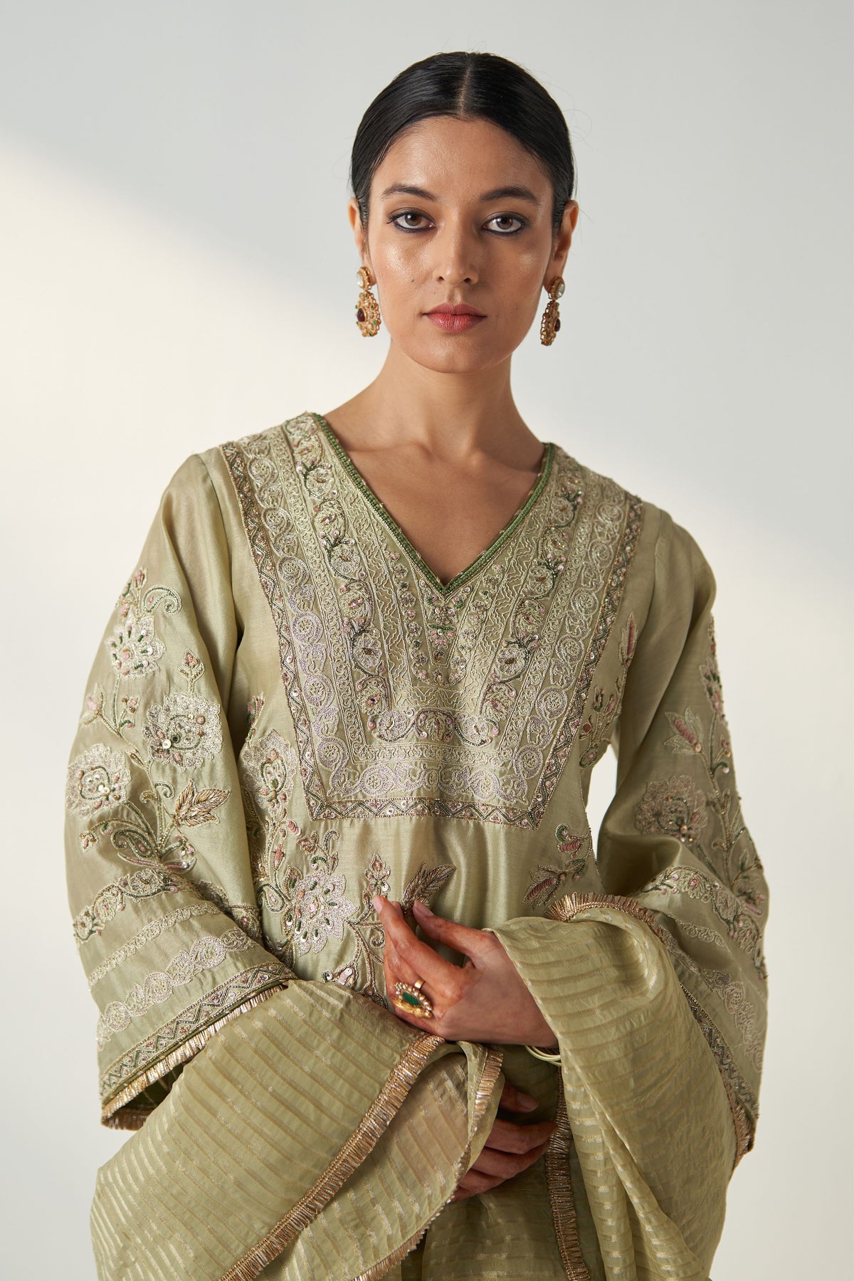 Roop Green Kurta Pant Set