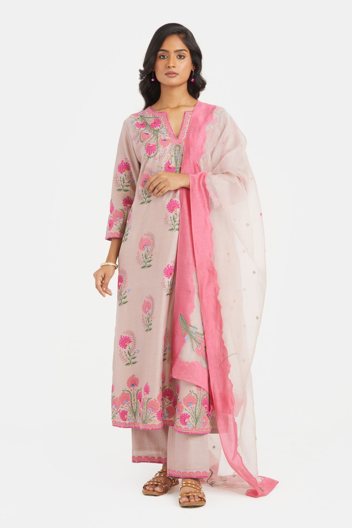 Lilac Straight Kurta Set