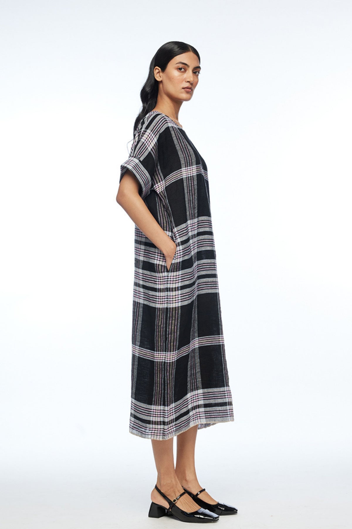 Dumalis Boat Neck Dress