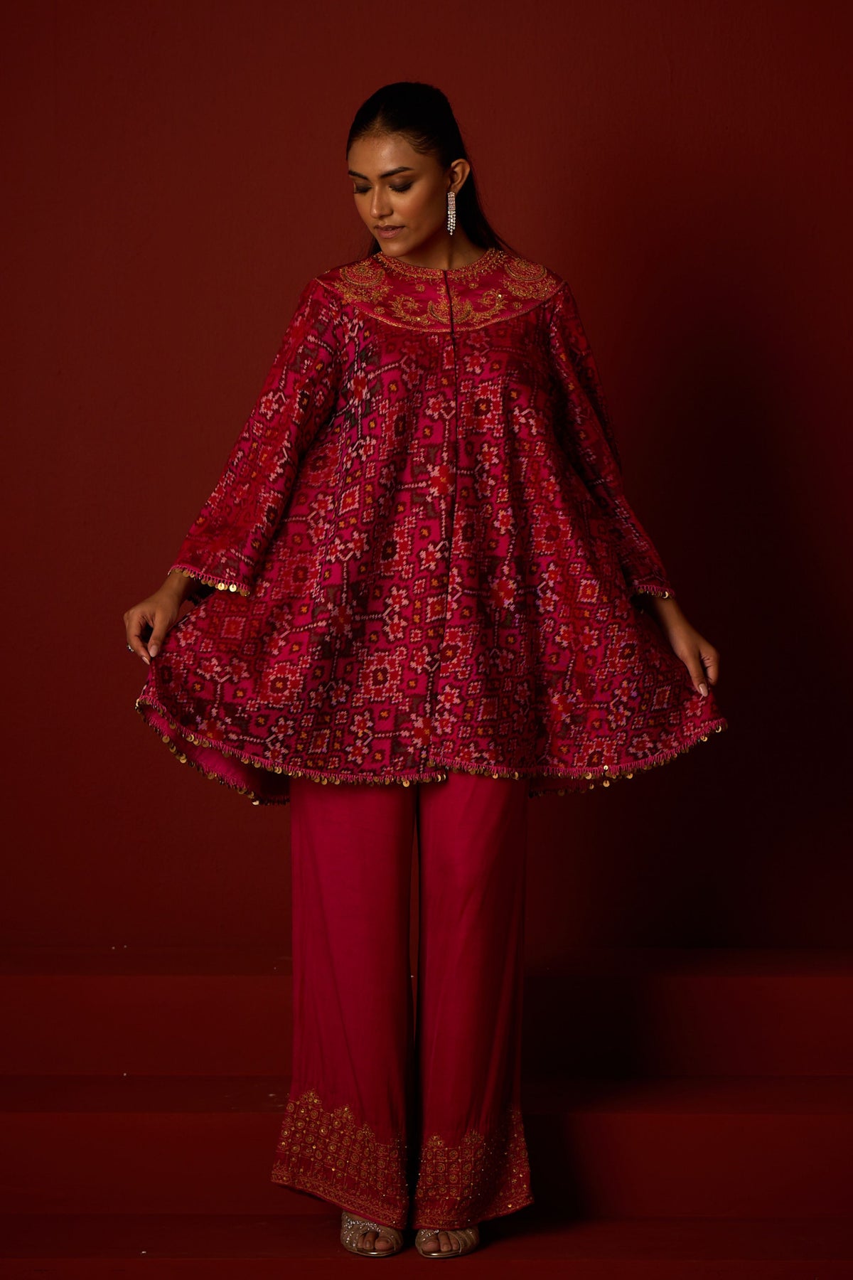 Patola Marodi Anarkali Tunic
