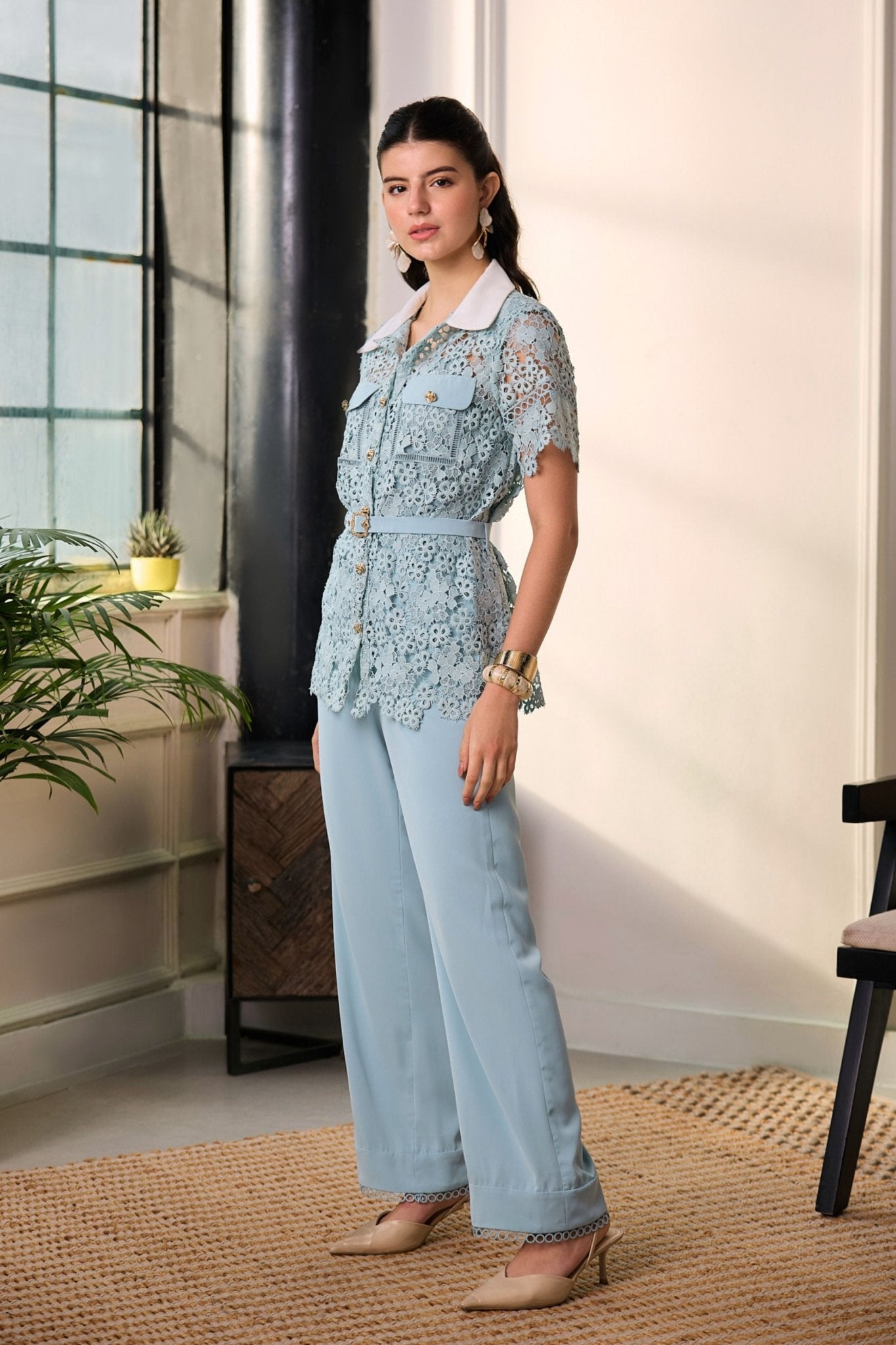 Artemis Aqua Co - ord Set - Deepika Nagpal - Elahe