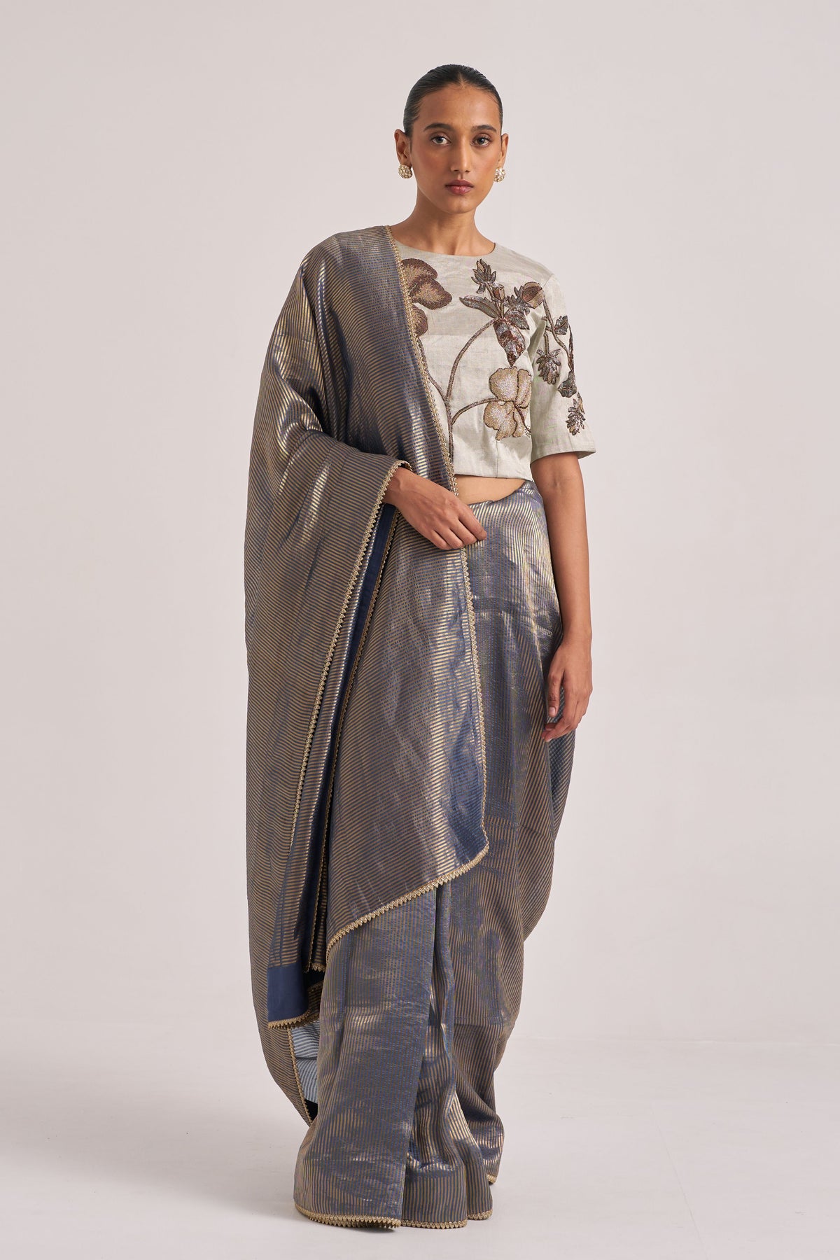Bhavya Blue Saree