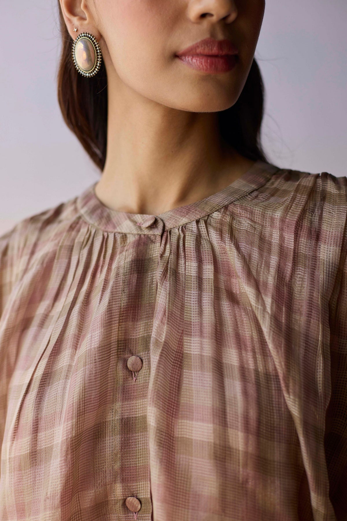 Rooted Brown Tunic Set