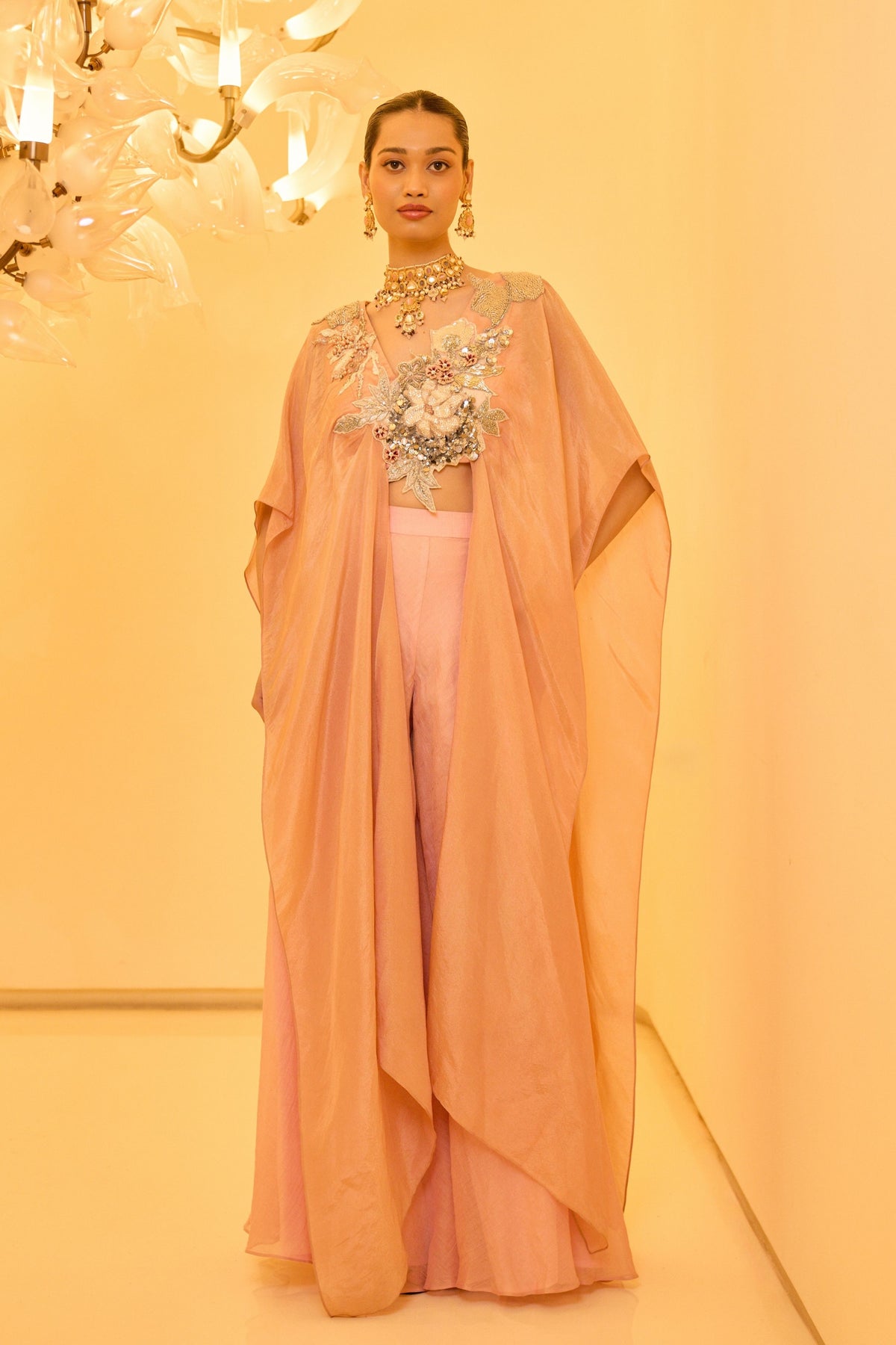 Peach Kaftan Set