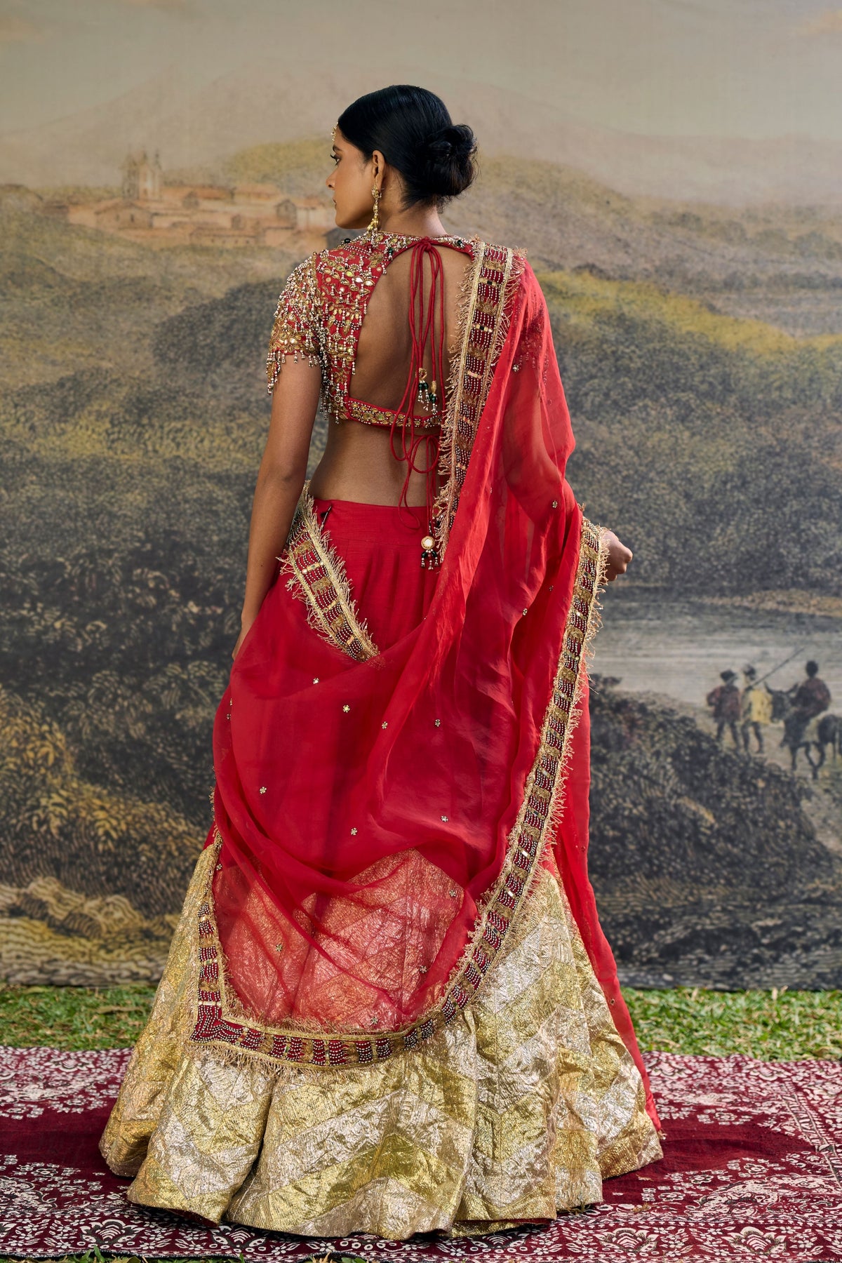 Lalima Jadau Lehenga Set