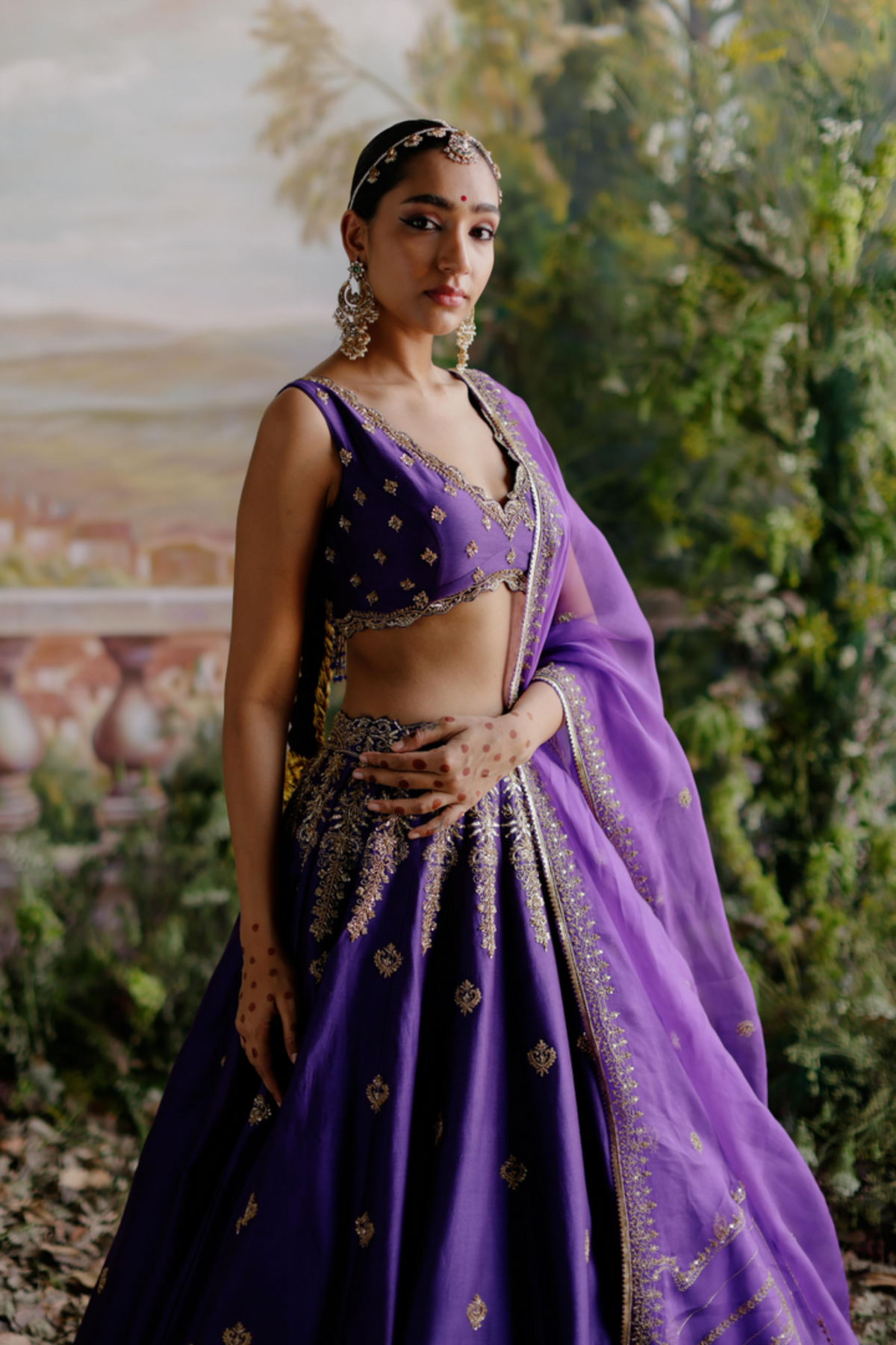 Purple Lehenga Set