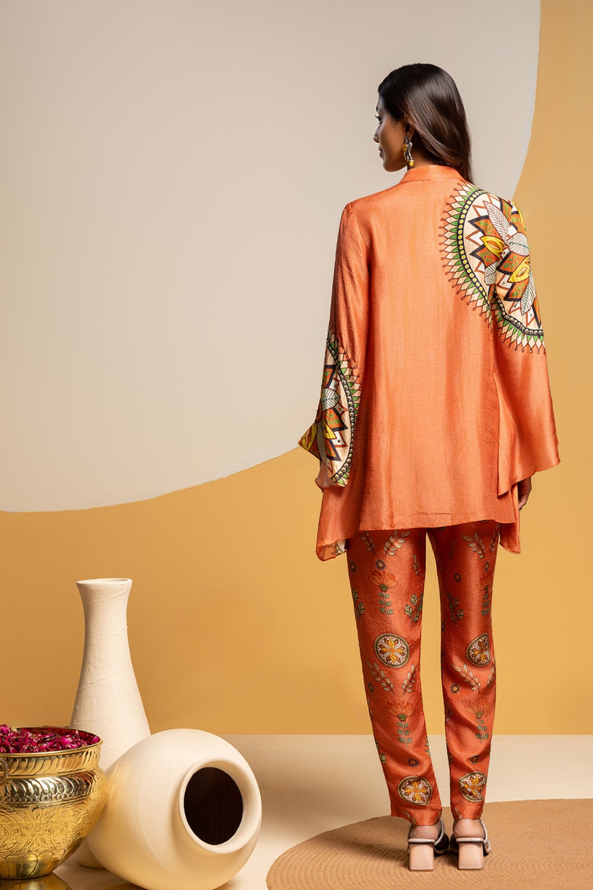 Rust Taarani Co-ord Set