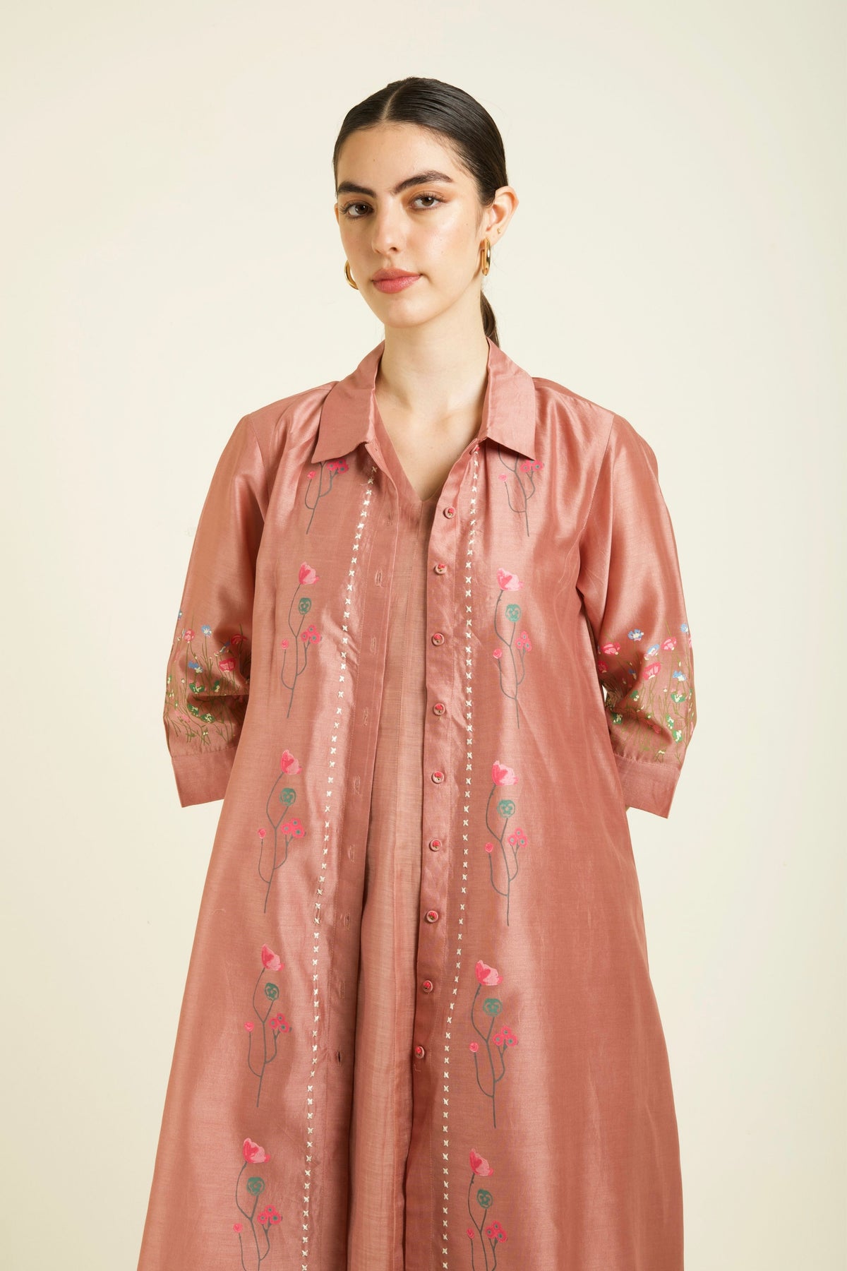 Almond Mul Jacket Dress