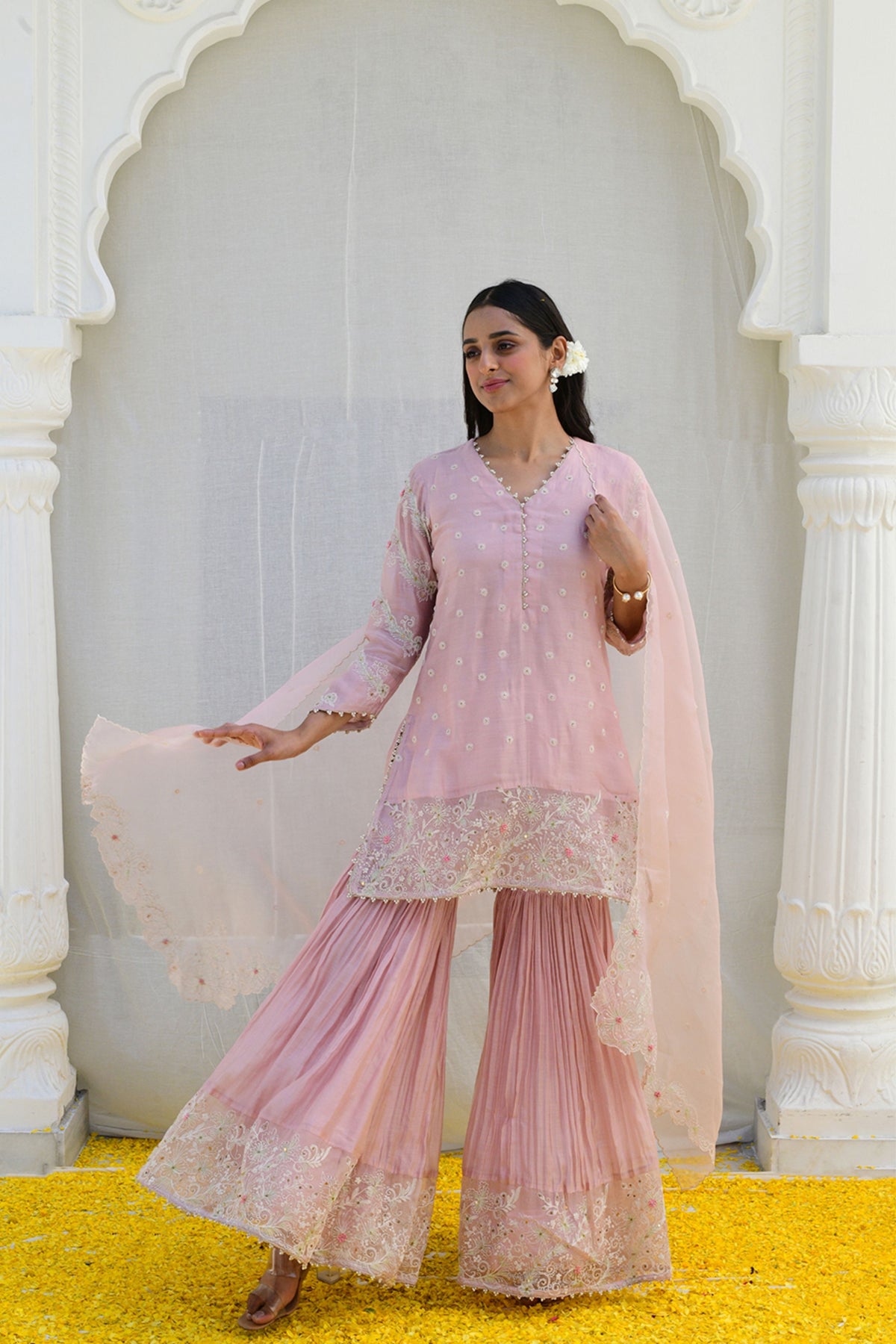 Pink Reef Heavy Sharara set