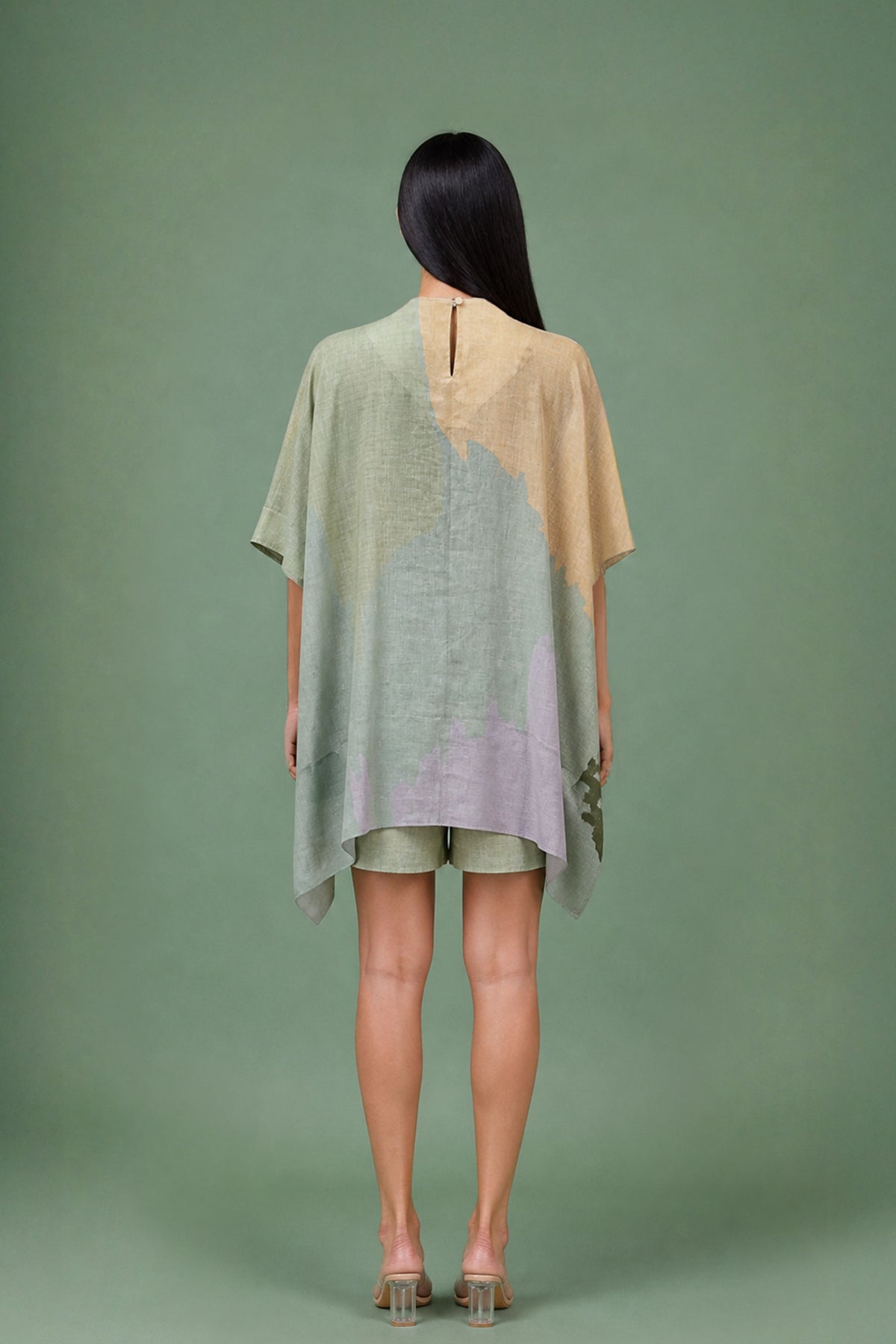 Ikat Kaftan Shorts Set